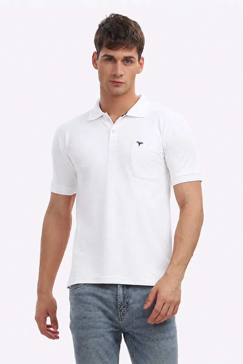 Collar T-Shirt - White