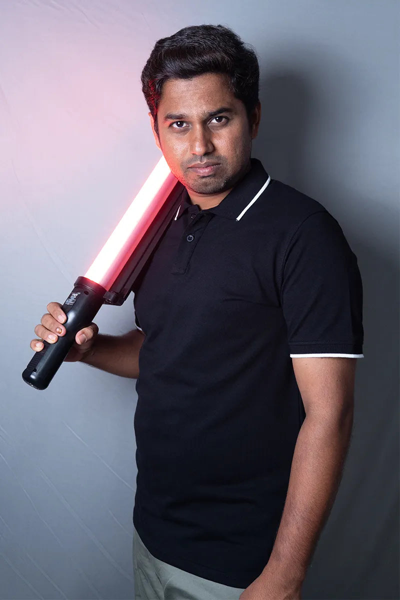 Cotton Collar T-Shirt - Black Secondary image