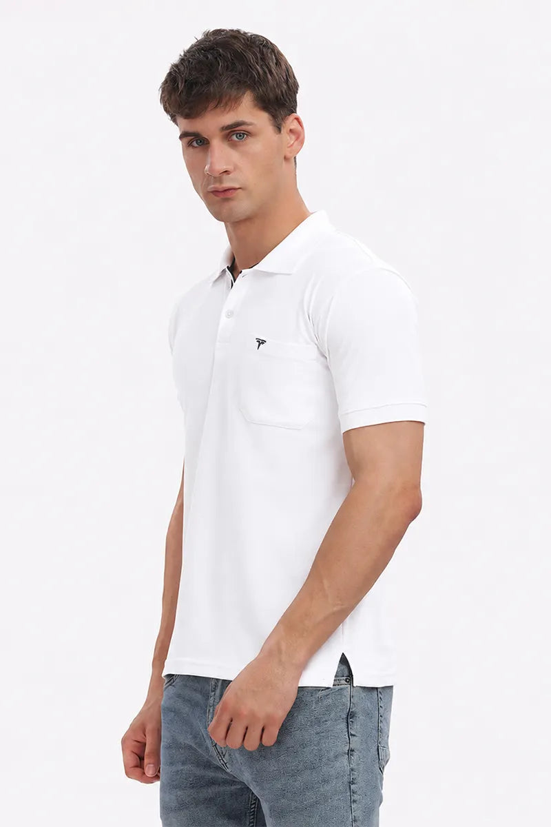 Collar T-Shirt - White