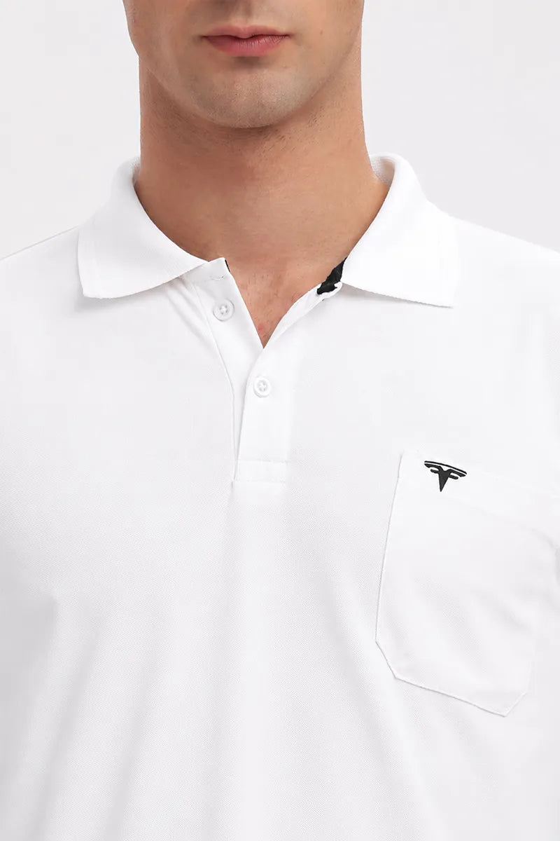 Collar T-Shirt - White