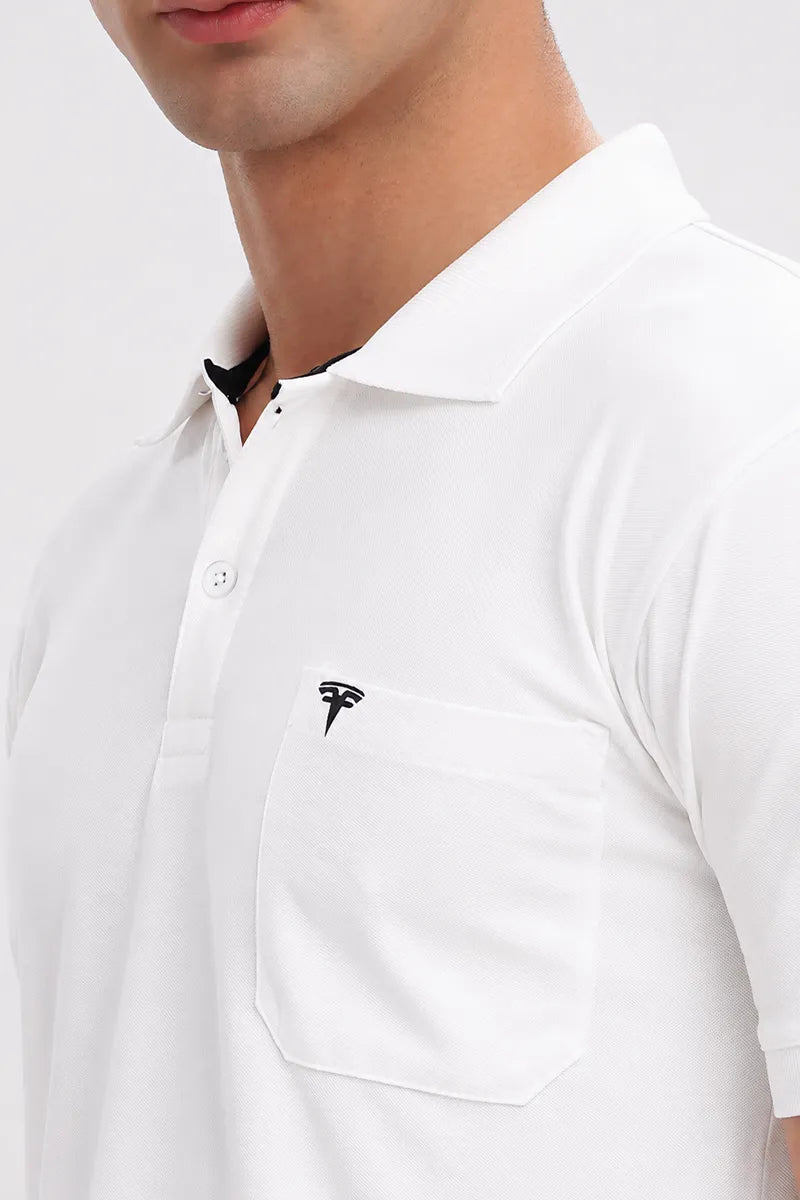 Collar T-Shirt - White