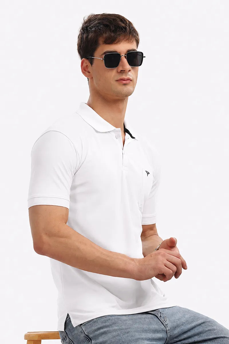 Collar T-Shirt - White