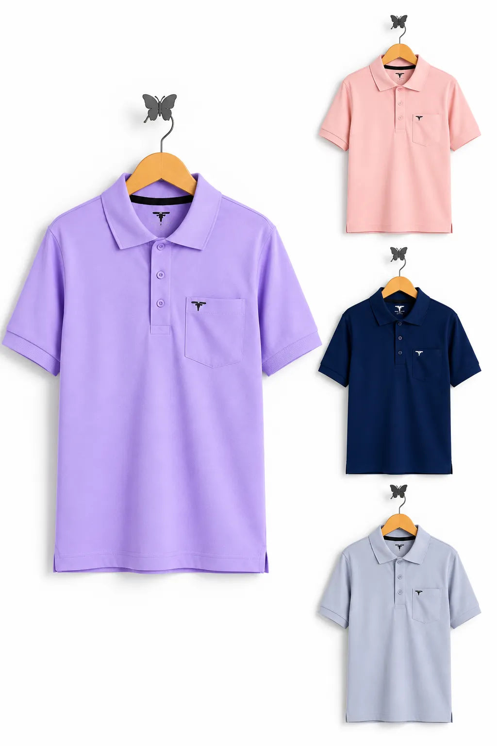 Collar Combo T-Shirt - Pack of 4