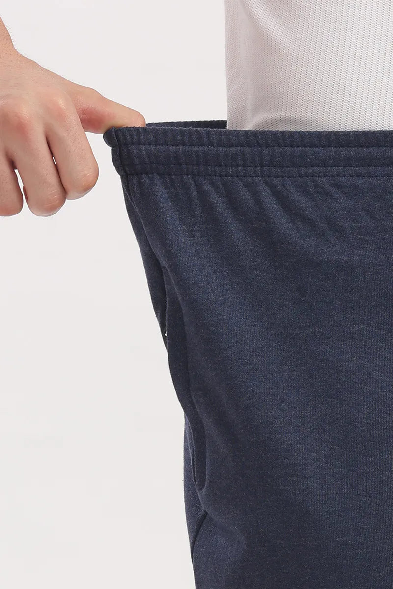 Navy Mellange - 3/4th Shorts
