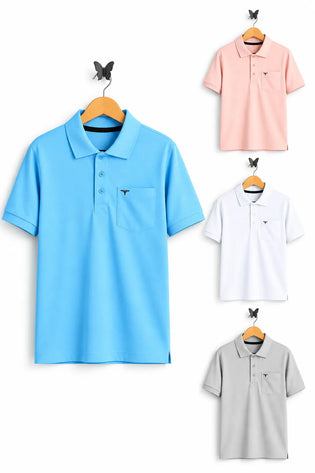 Collar Combo T-Shirt - Pack of 4