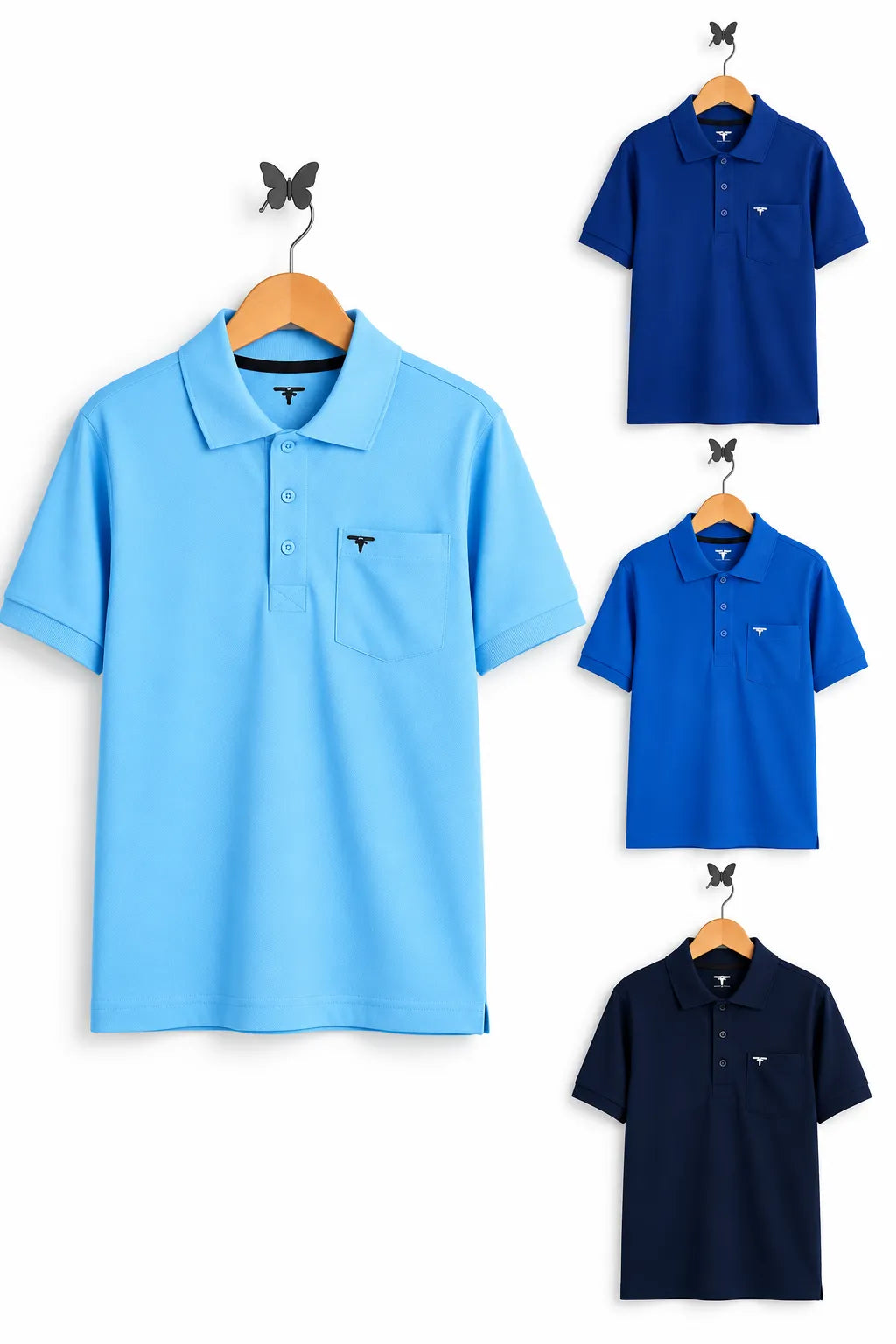 Collar Combo T-Shirt - Pack of 4