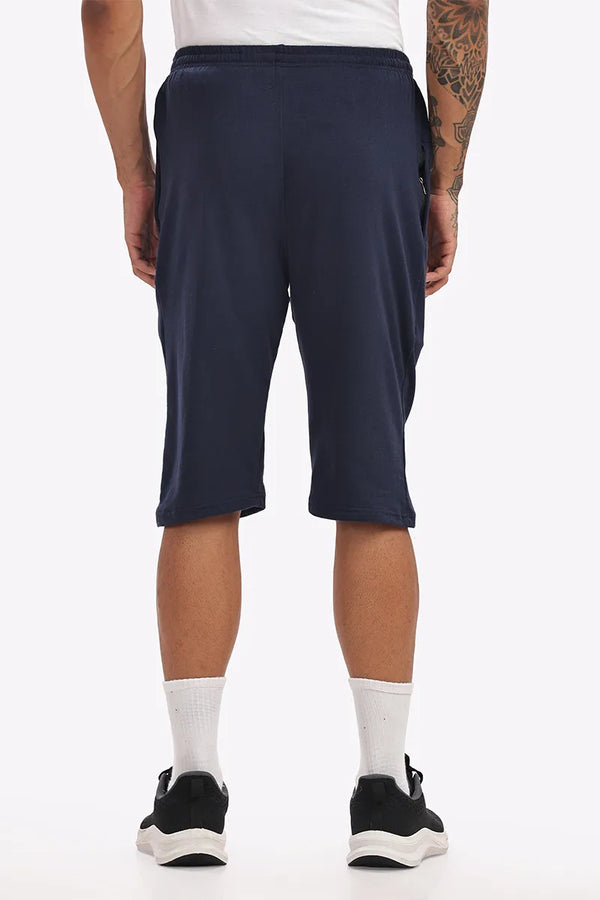 Navy - 3/4th Shorts