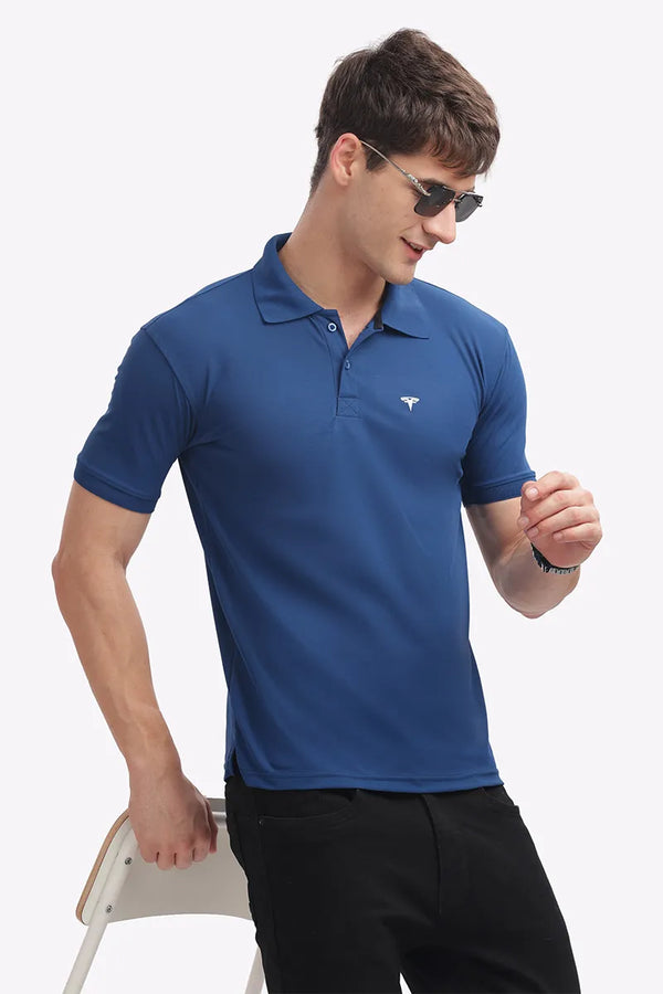 Collar T-Shirt - Royal Blue