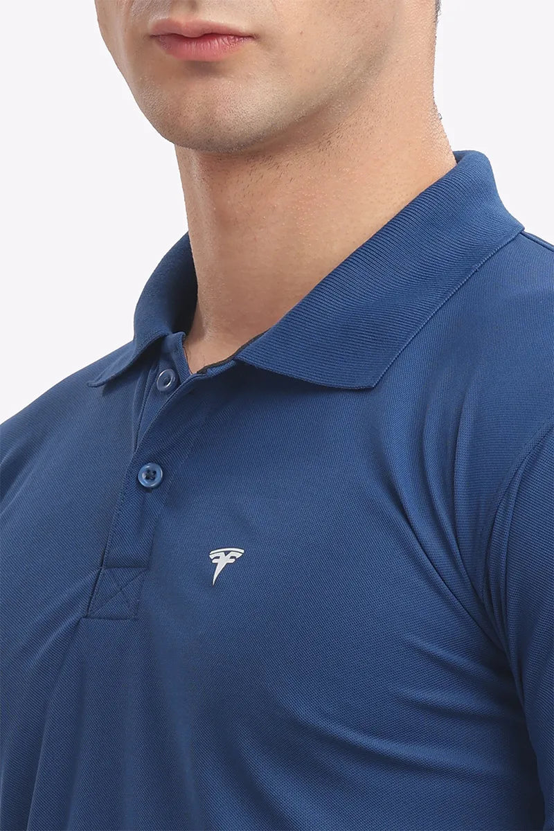 Collar T-Shirt - Royal Blue