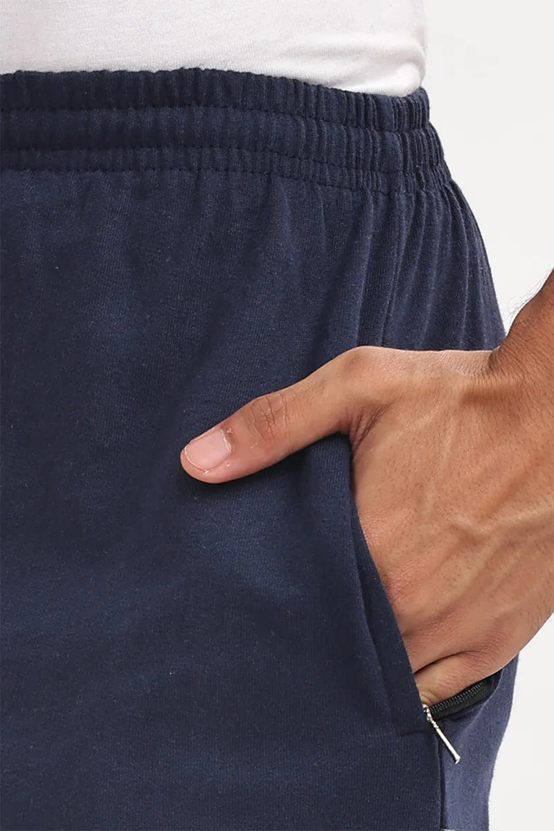Cotton Shorts - Navy