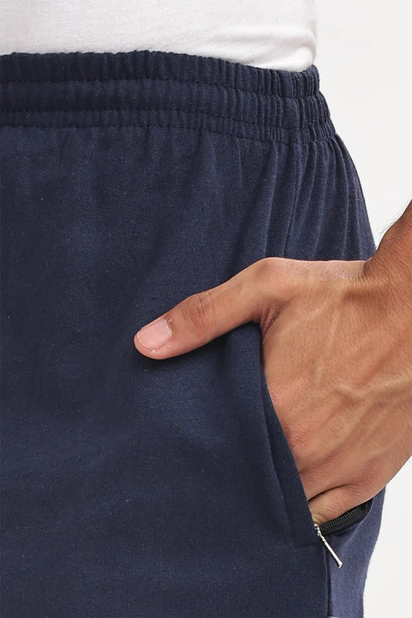 Cotton Shorts - Navy