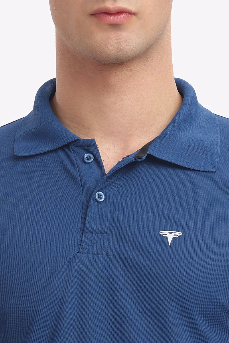 Collar T-Shirt - Royal Blue