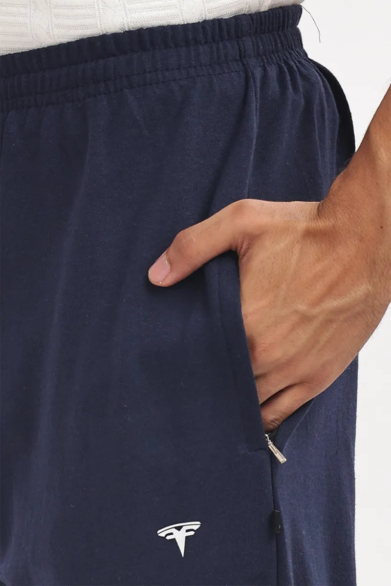 Cotton Track Pant - Navy