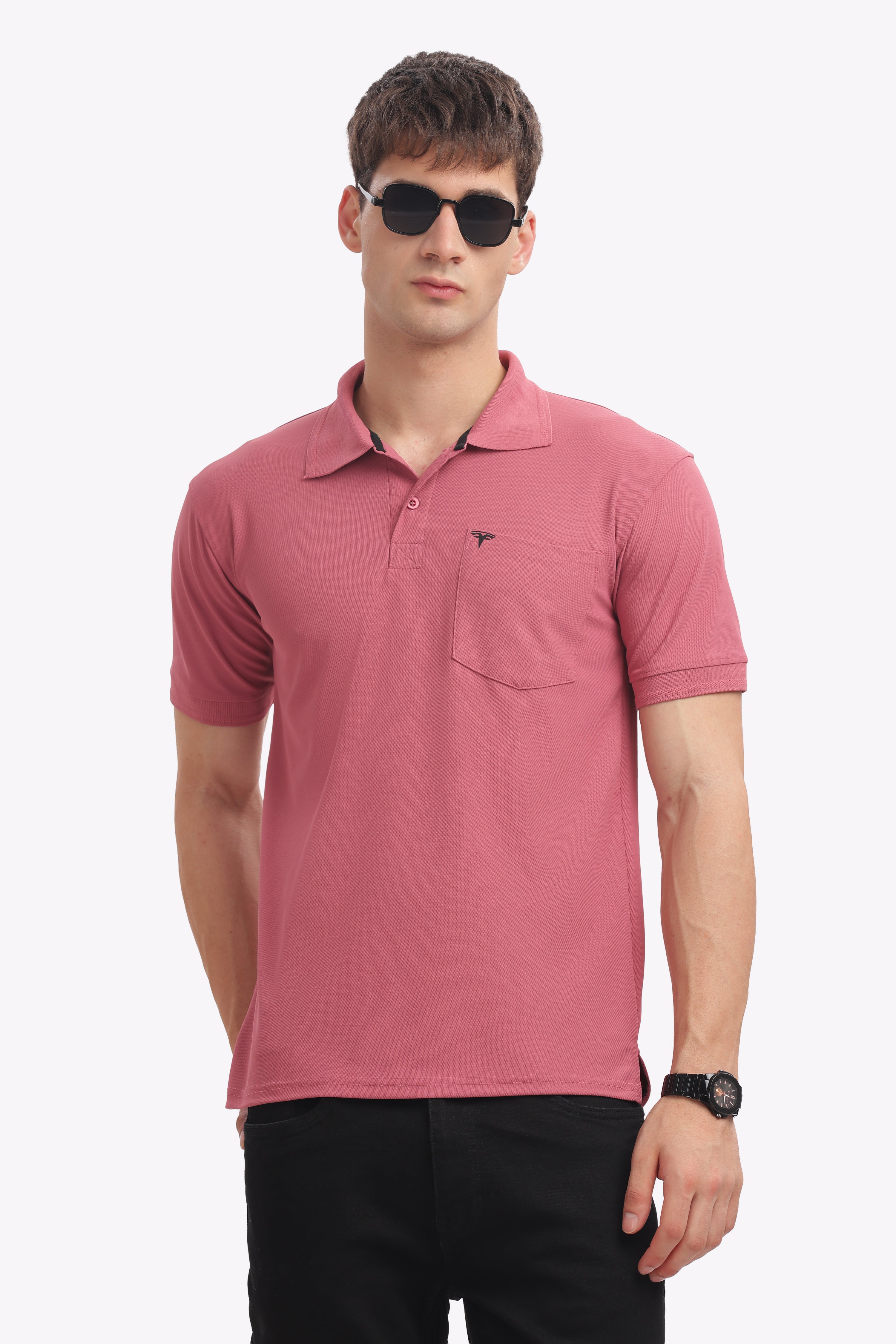 MARS “Vivid Charm” Purple Collar T-Shirt | Unique, Modern & Eye-Catching Style