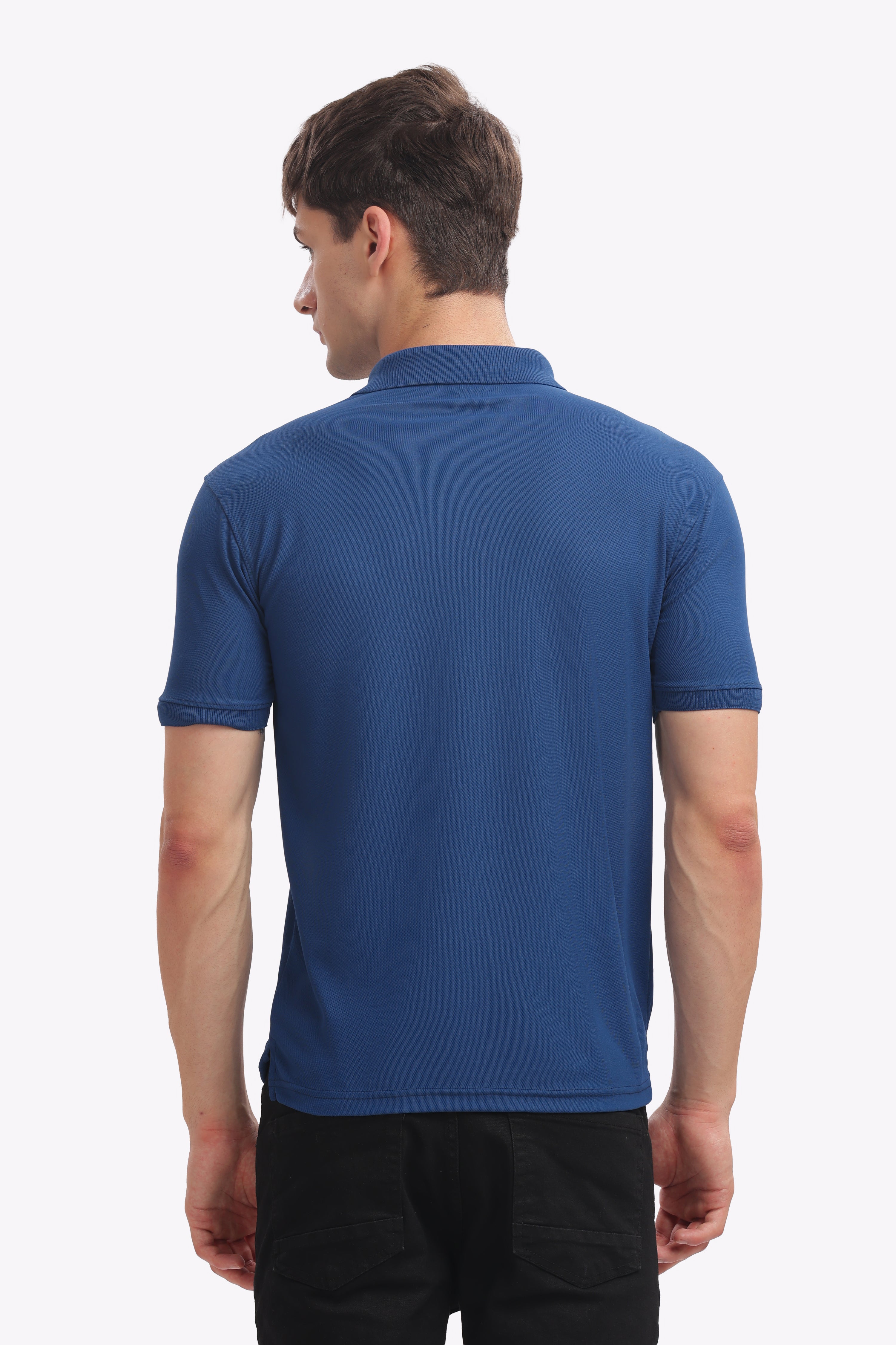 MARS “Ocean Drive” Blue Polo T-Shirt for Men | Cool & Confident Style