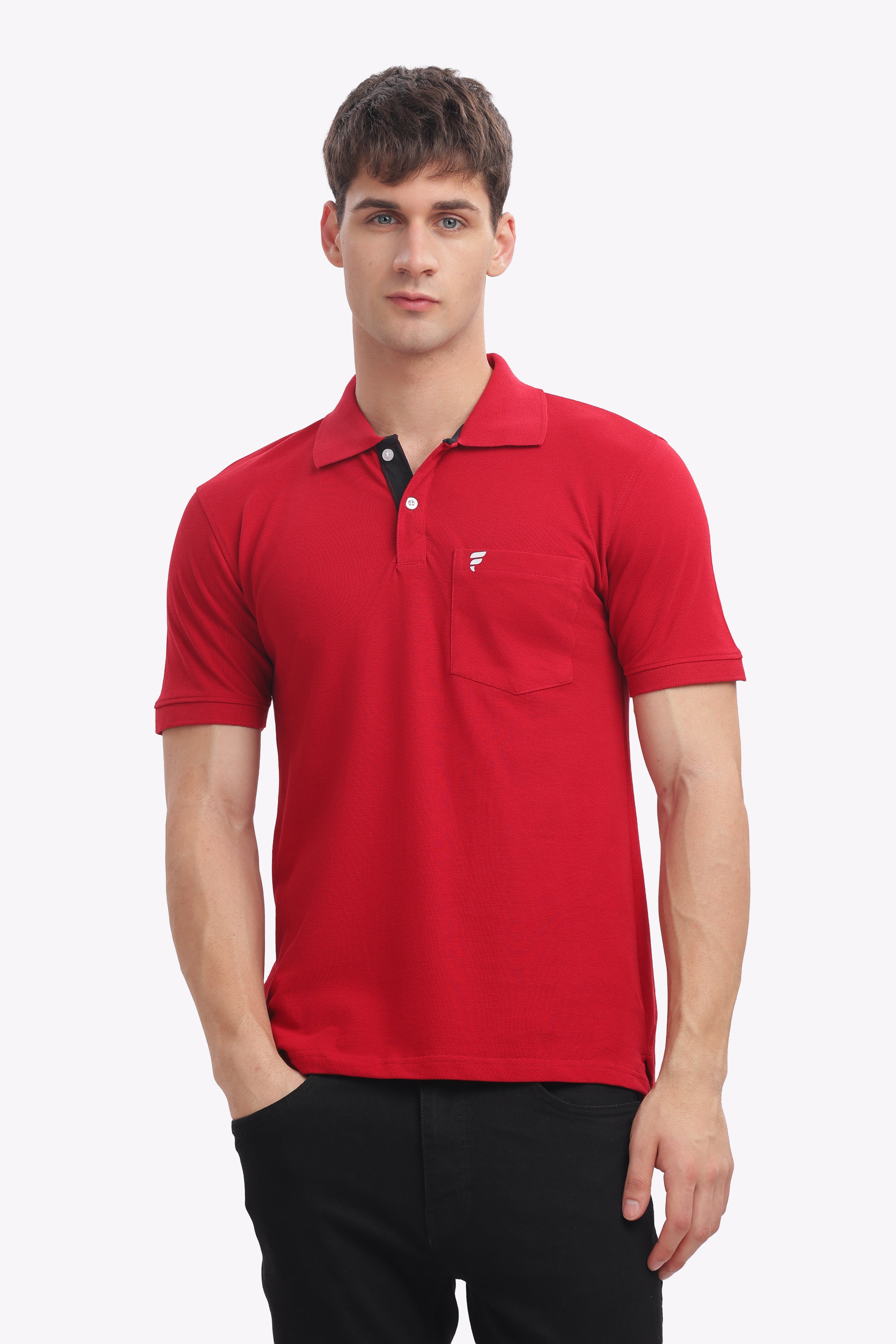 Men’s Maroon Cotton Polo | Premium Everyday Comfort