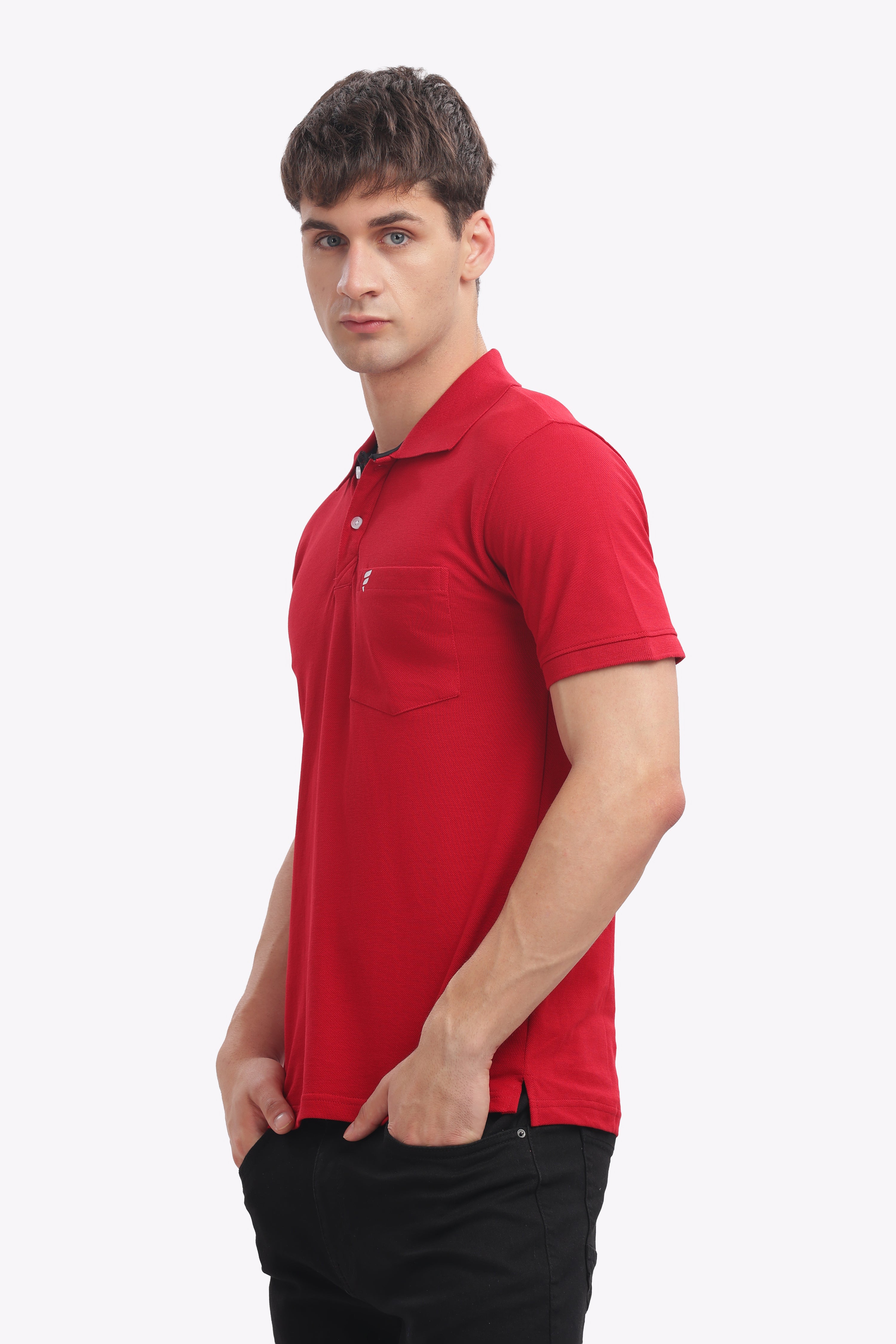 Men’s Maroon Cotton Polo | Premium Everyday Comfort