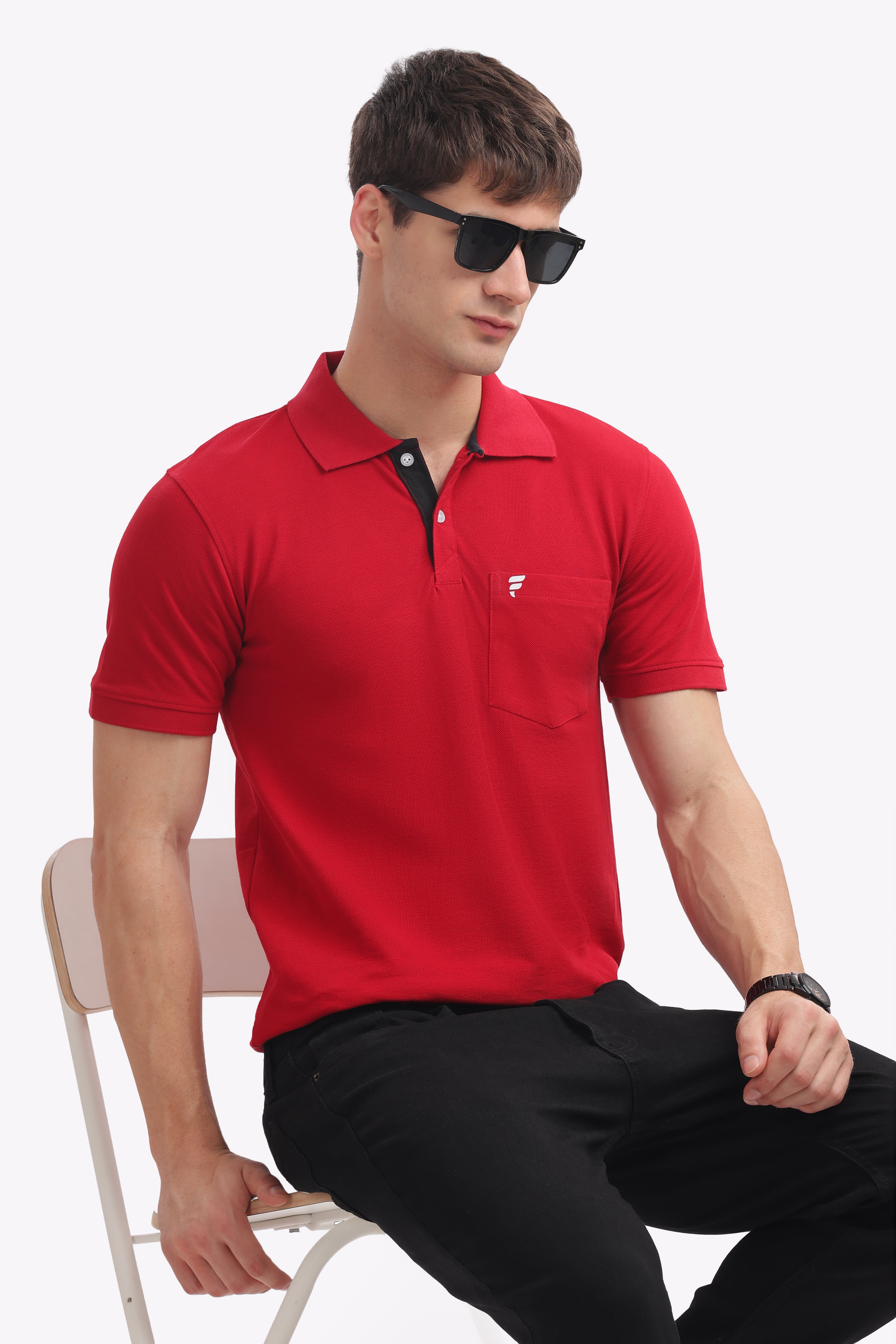 Men’s Maroon Cotton Polo | Premium Everyday Comfort