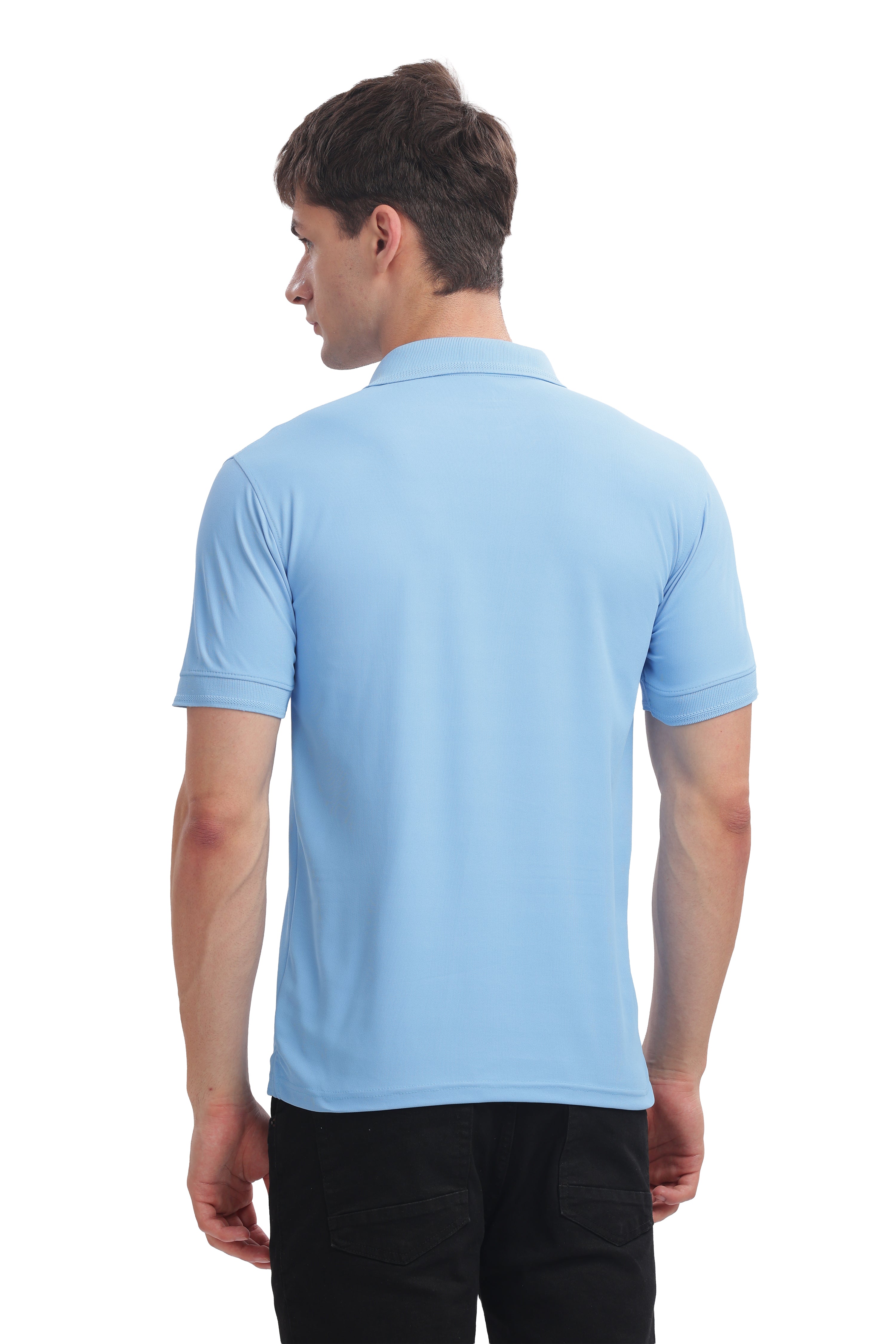 MARS “Sky Breeze” Collar T-Shirt – Light Blue