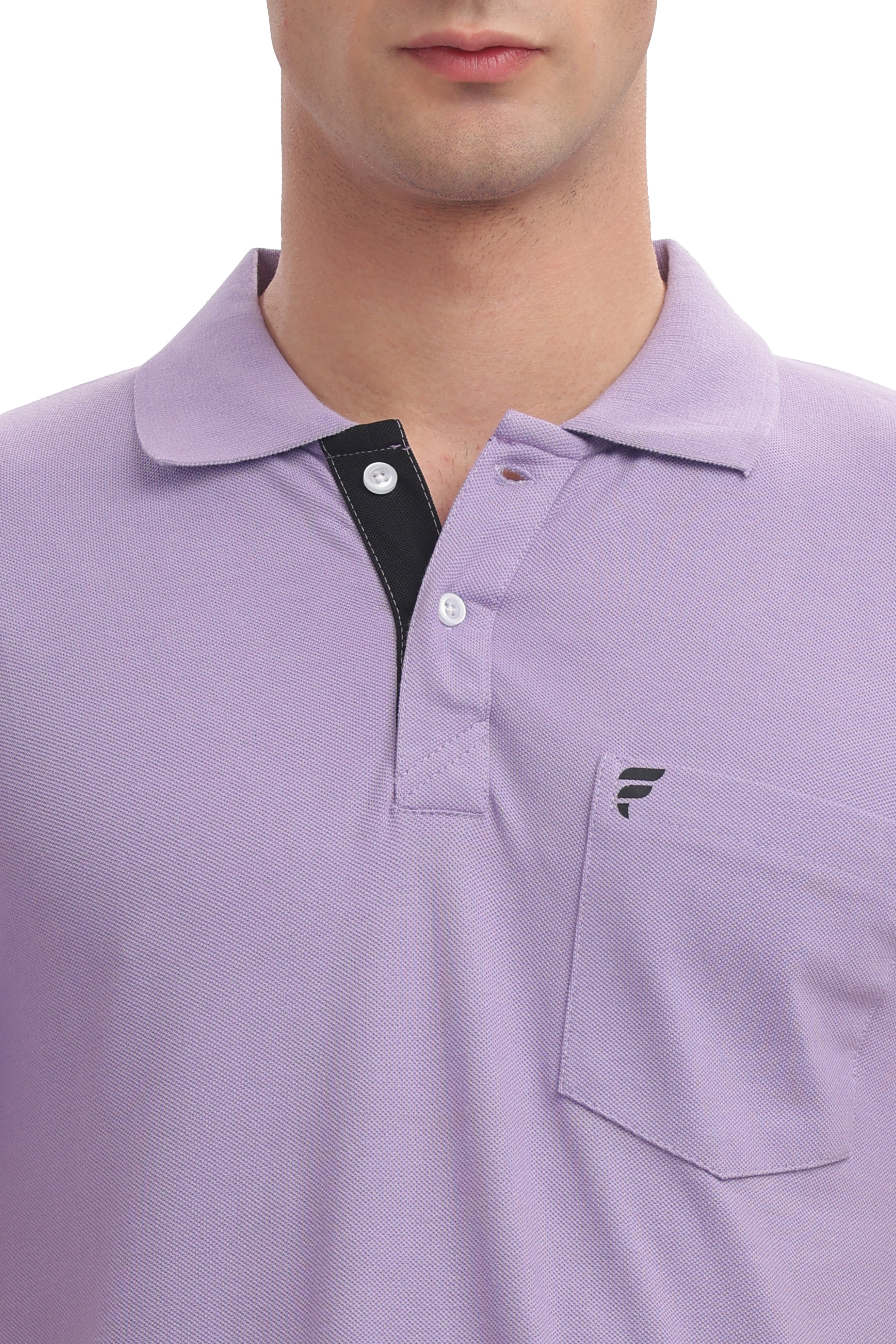 Men’s Premium Cotton Collared T-Shirt – Purple | Soft, Breathable, & Stylish