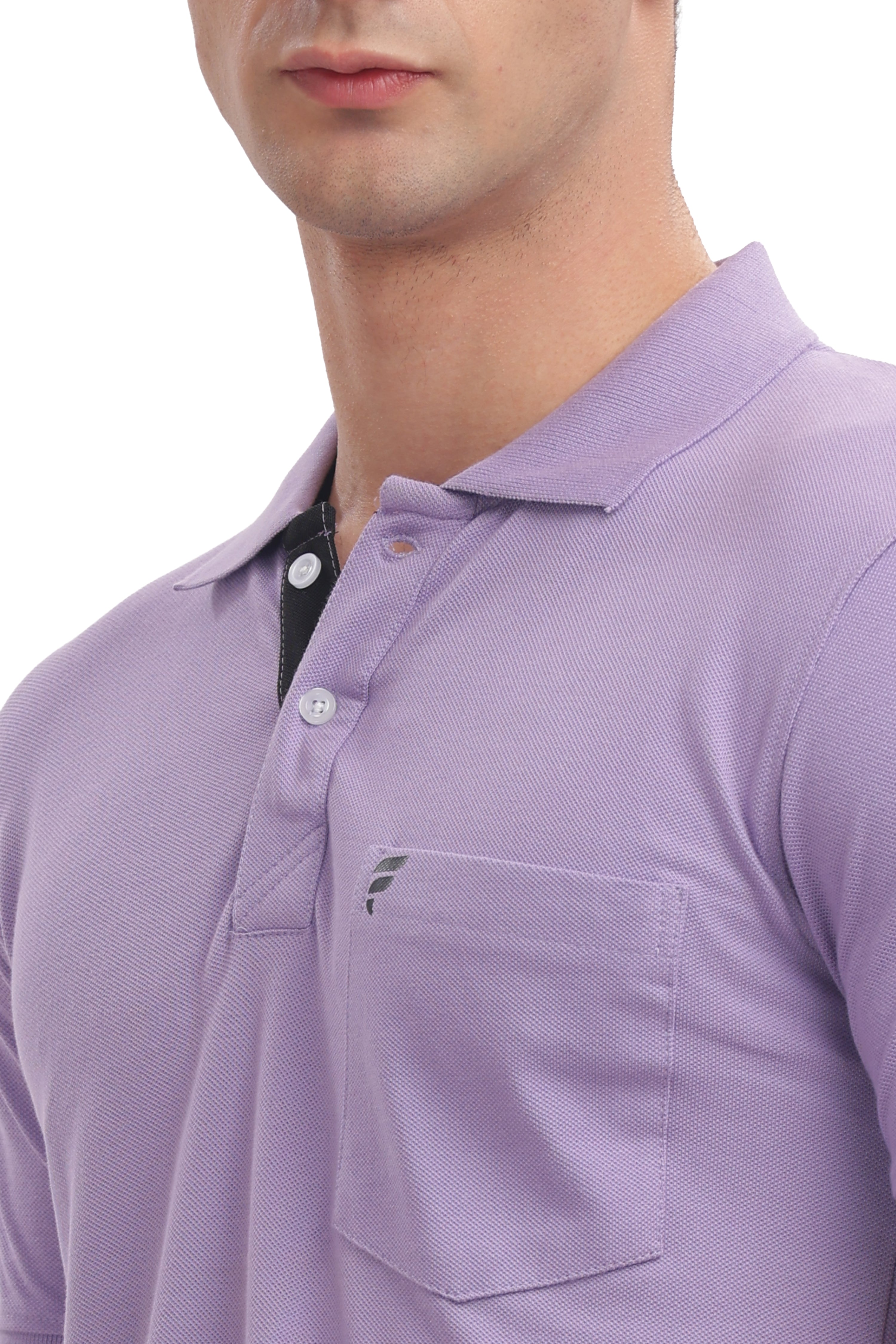 Men’s Premium Cotton Collared T-Shirt – Purple | Soft, Breathable, & Stylish