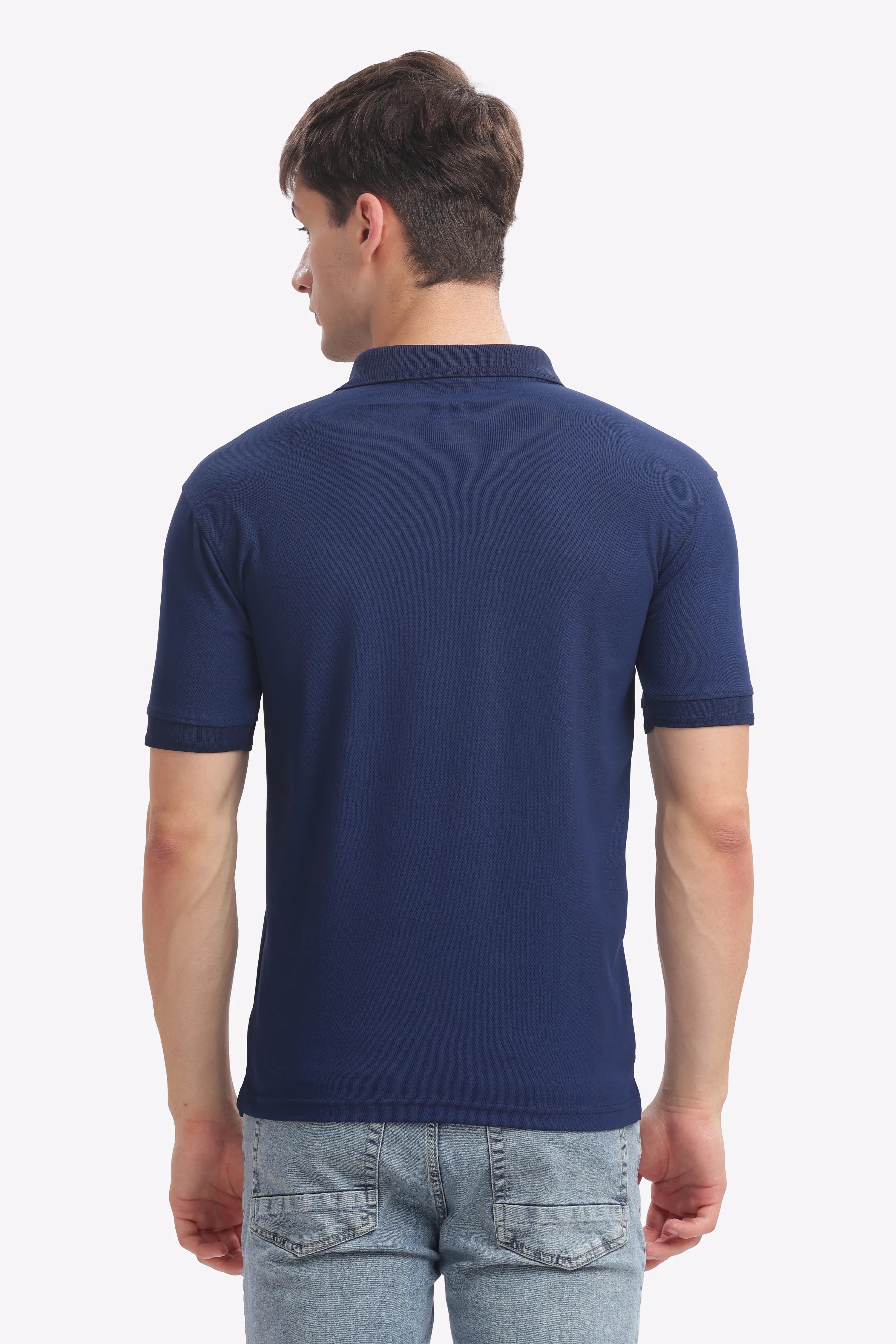 Collar T-Shirt - Navy