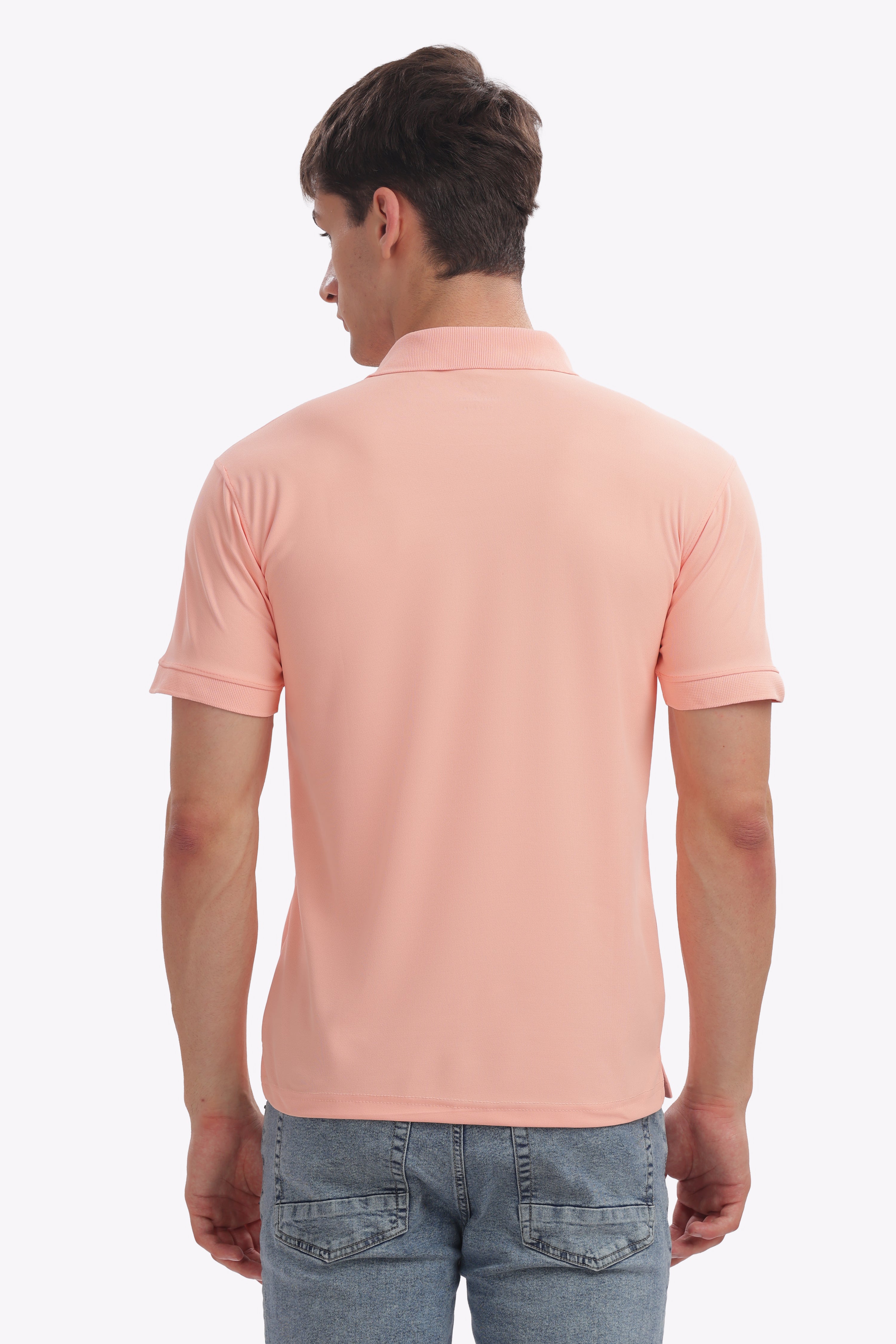 MARS “Rose Mist” Collar T-Shirt – Light Pink