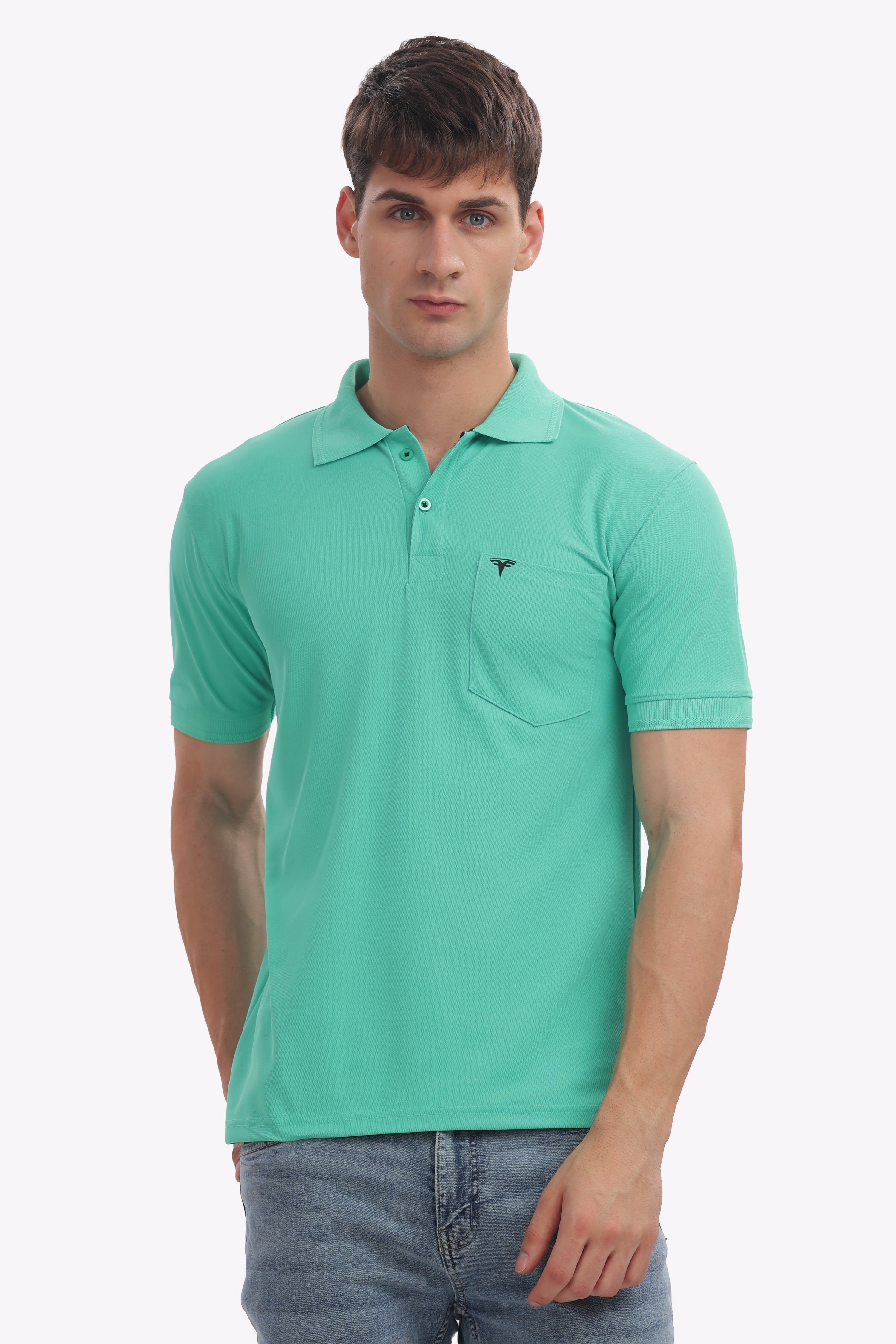 MARS “Fresh Leaf” Light Green Polo | Vibrant, Breezy & Youthful Men’s Tee
