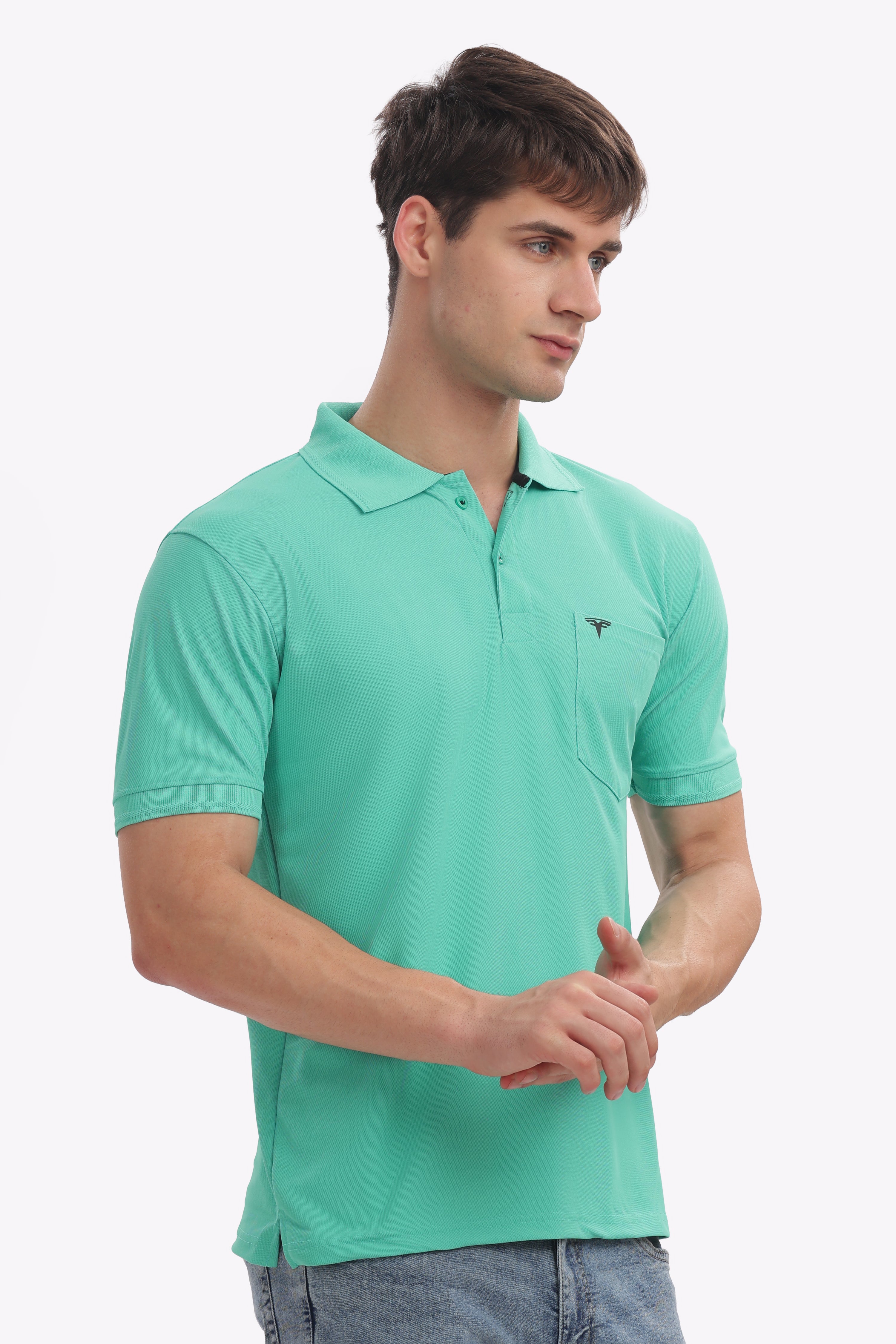 MARS “Fresh Leaf” Light Green Polo | Vibrant, Breezy & Youthful Men’s Tee
