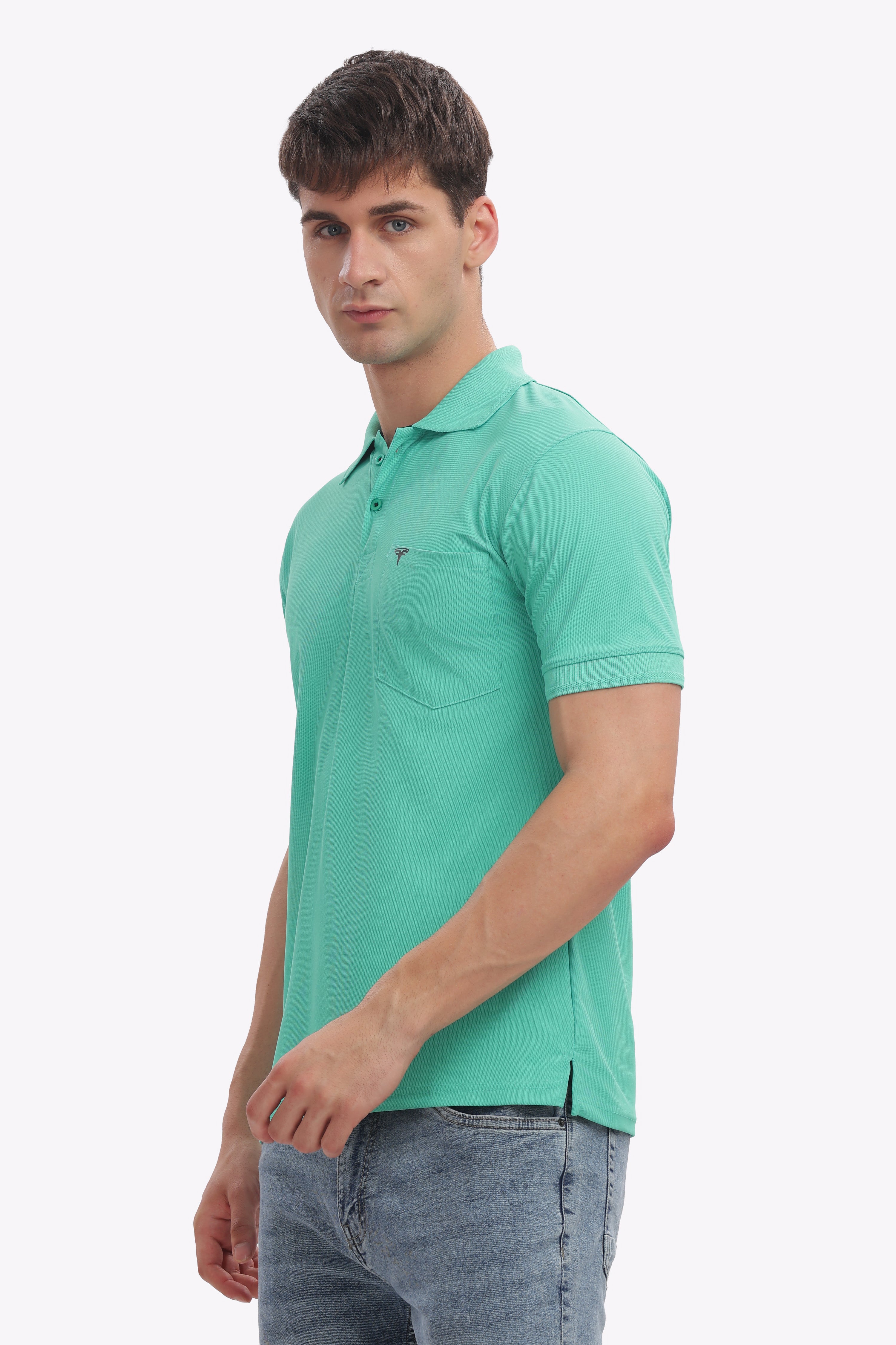 MARS “Fresh Leaf” Light Green Polo | Vibrant, Breezy & Youthful Men’s Tee