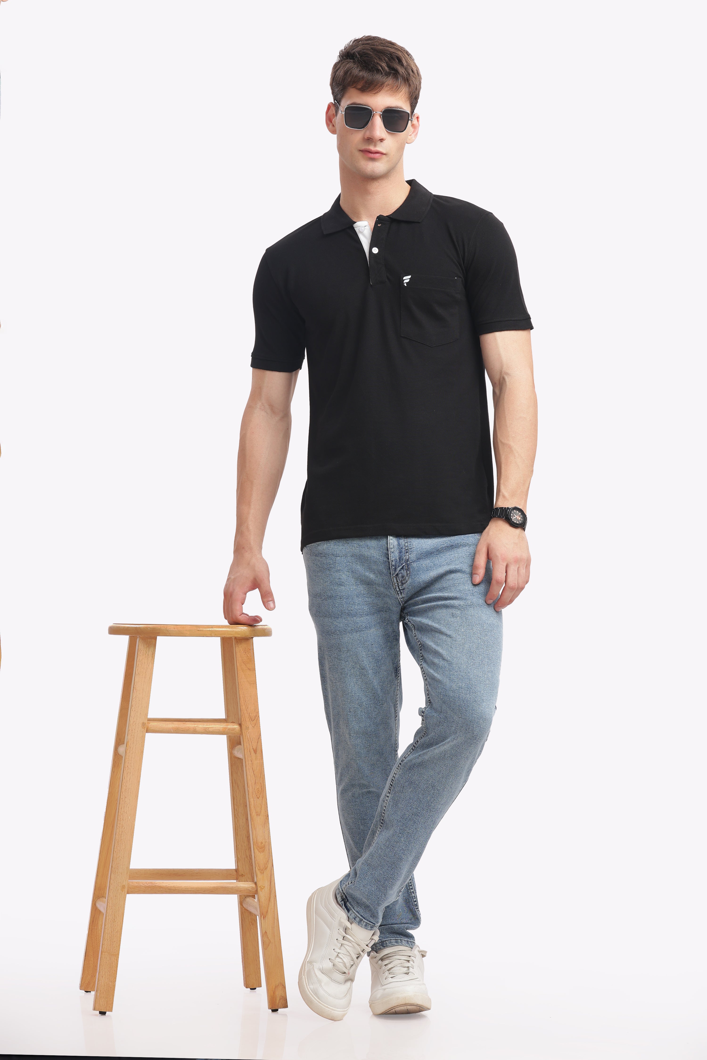 Combo Pack of 3 Men’s Cotton Collared T-Shirts | Premium Soft Polo | Breathable Everyday Wear