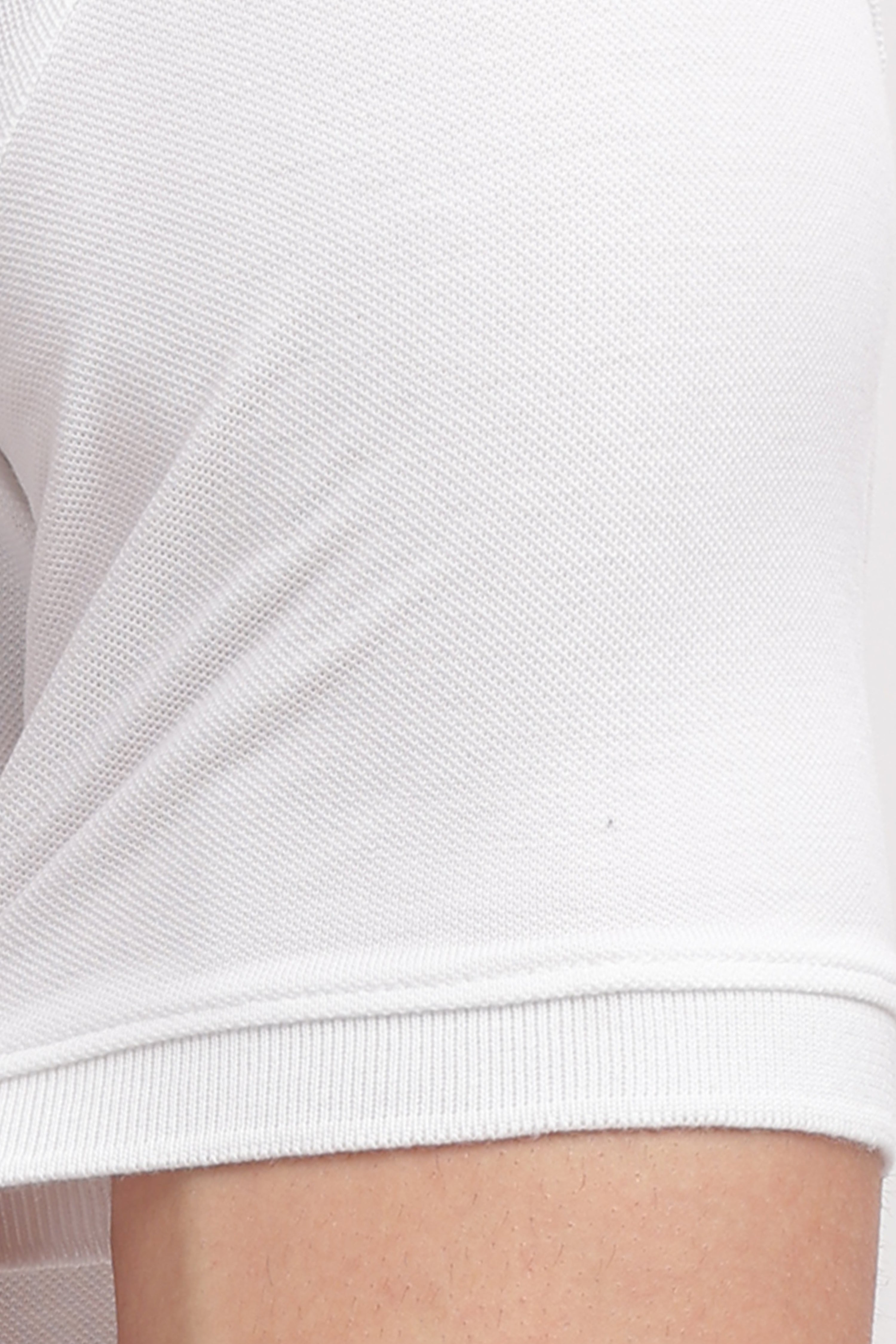 Men’s White Cotton Collared Polo | Classic Clean Look