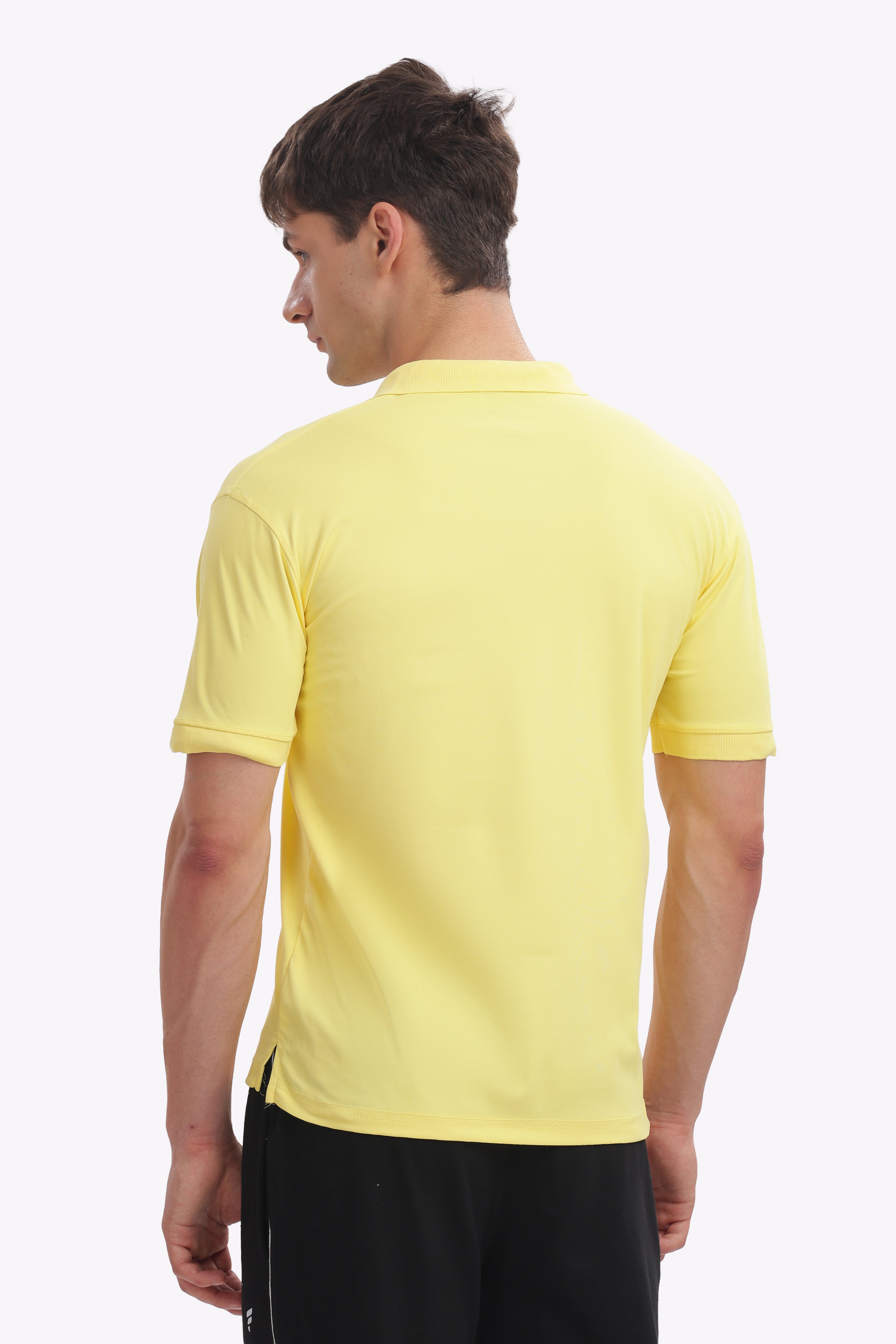 MARS “Sunburst” Bright Yellow Collar T-Shirt | Cheerful & Fresh Everyday Look