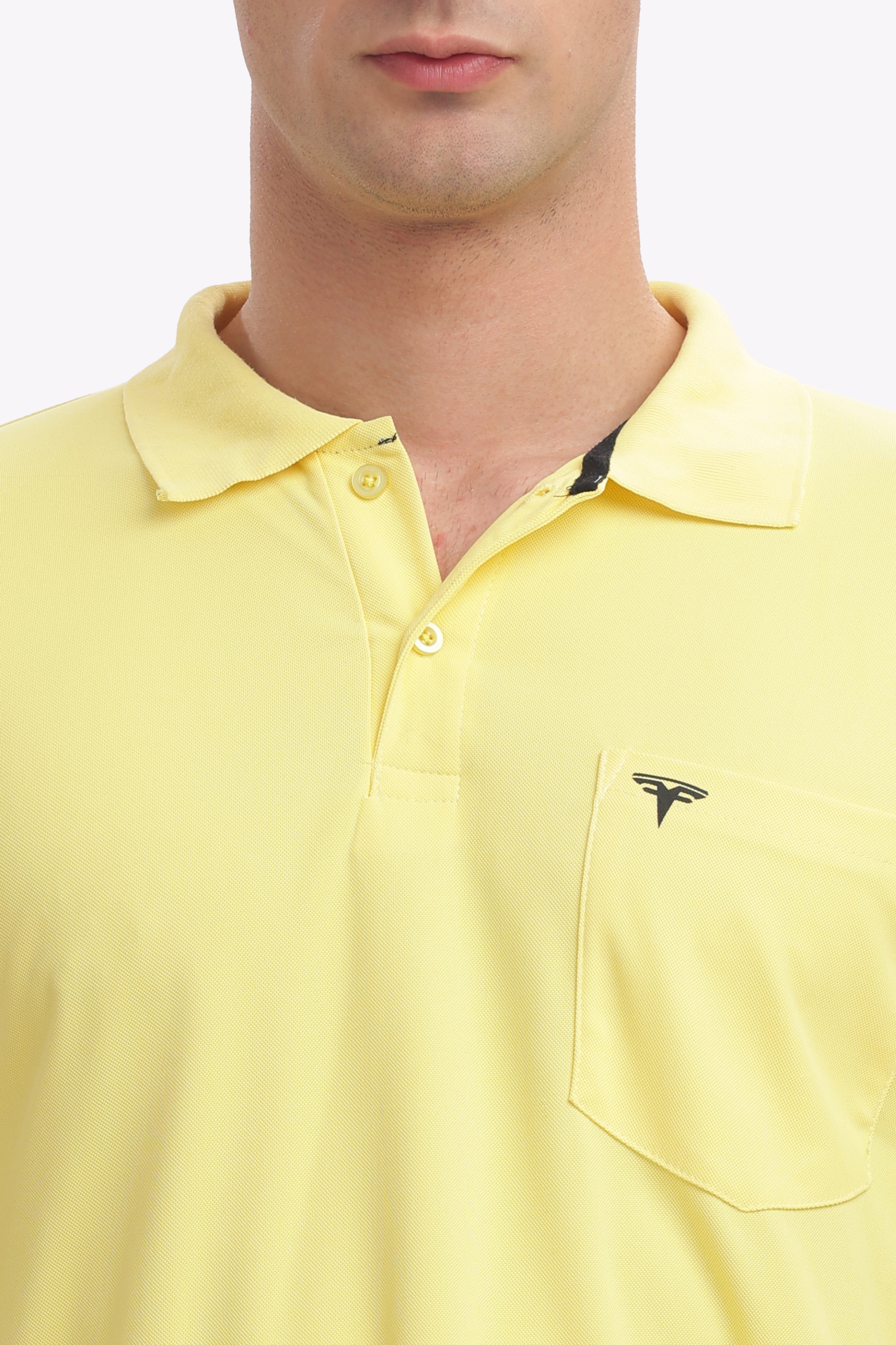 MARS “Sunburst” Bright Yellow Collar T-Shirt | Cheerful & Fresh Everyday Look