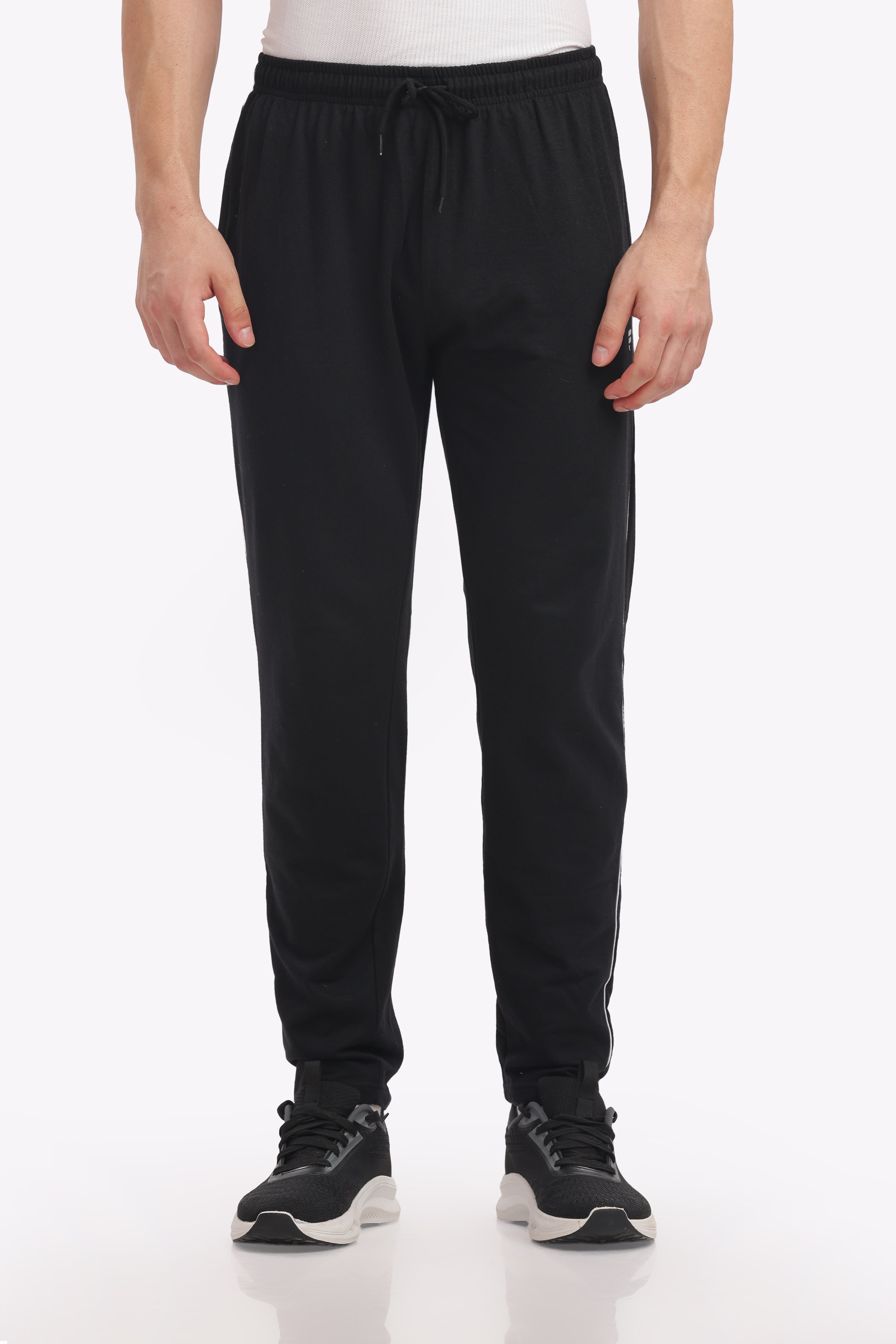 Fitobee Men’s Premium Cotton Track Pants – Black (Pack of 1)