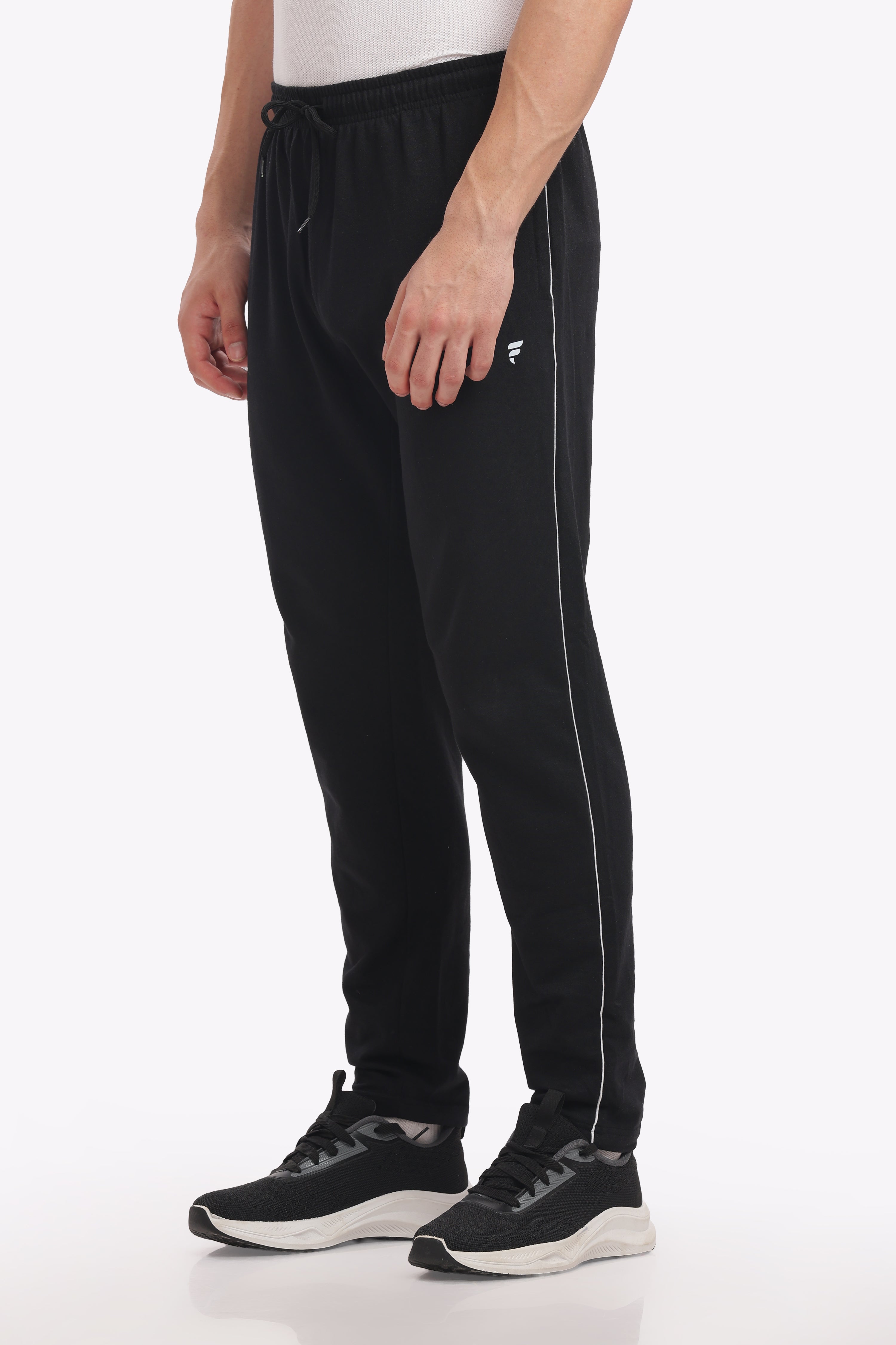 Fitobee Men’s Premium Cotton Track Pants – Black (Pack of 1)