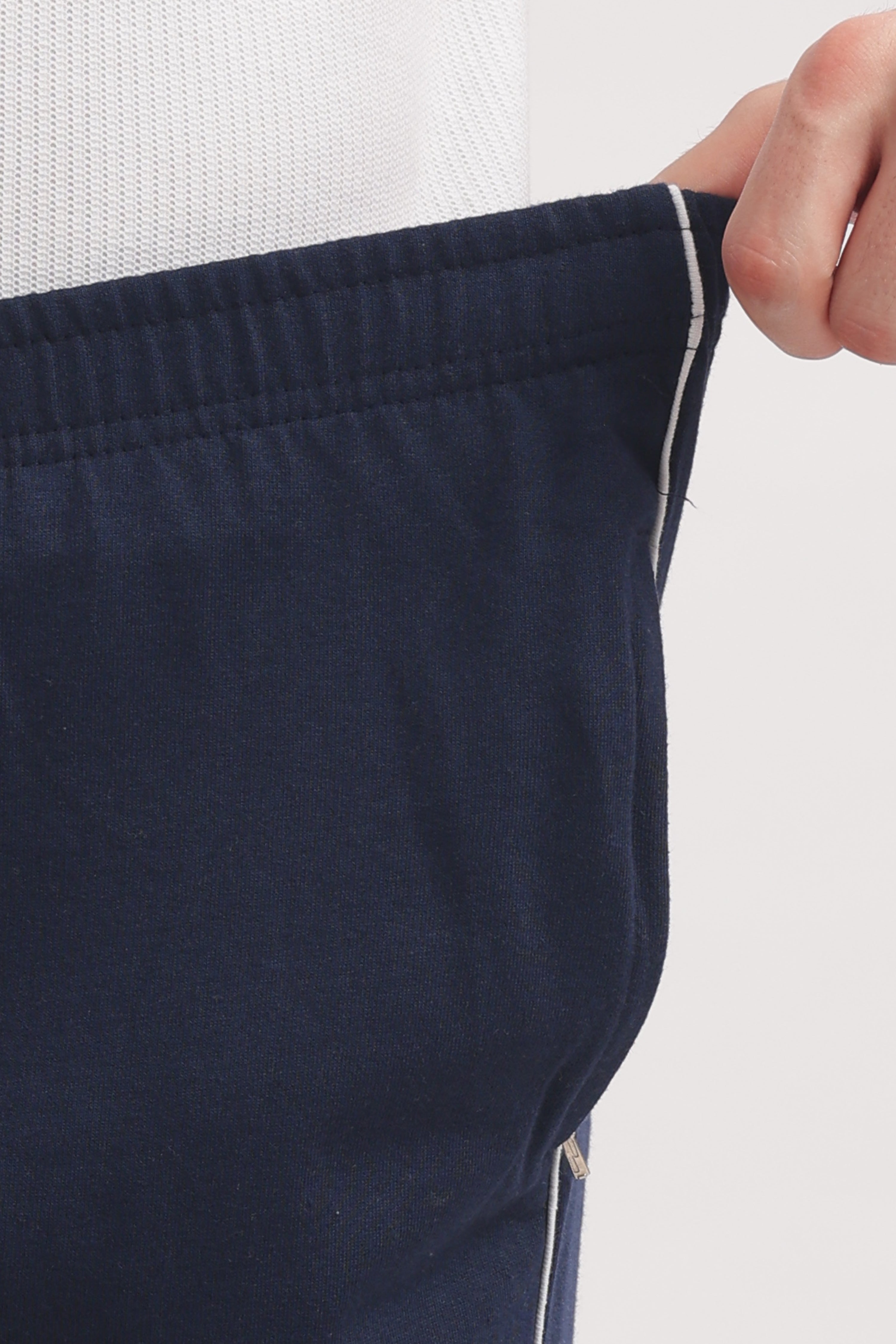 Men’s Cotton 3/4th Shorts – Navy | Casual Knee-Length Shorts