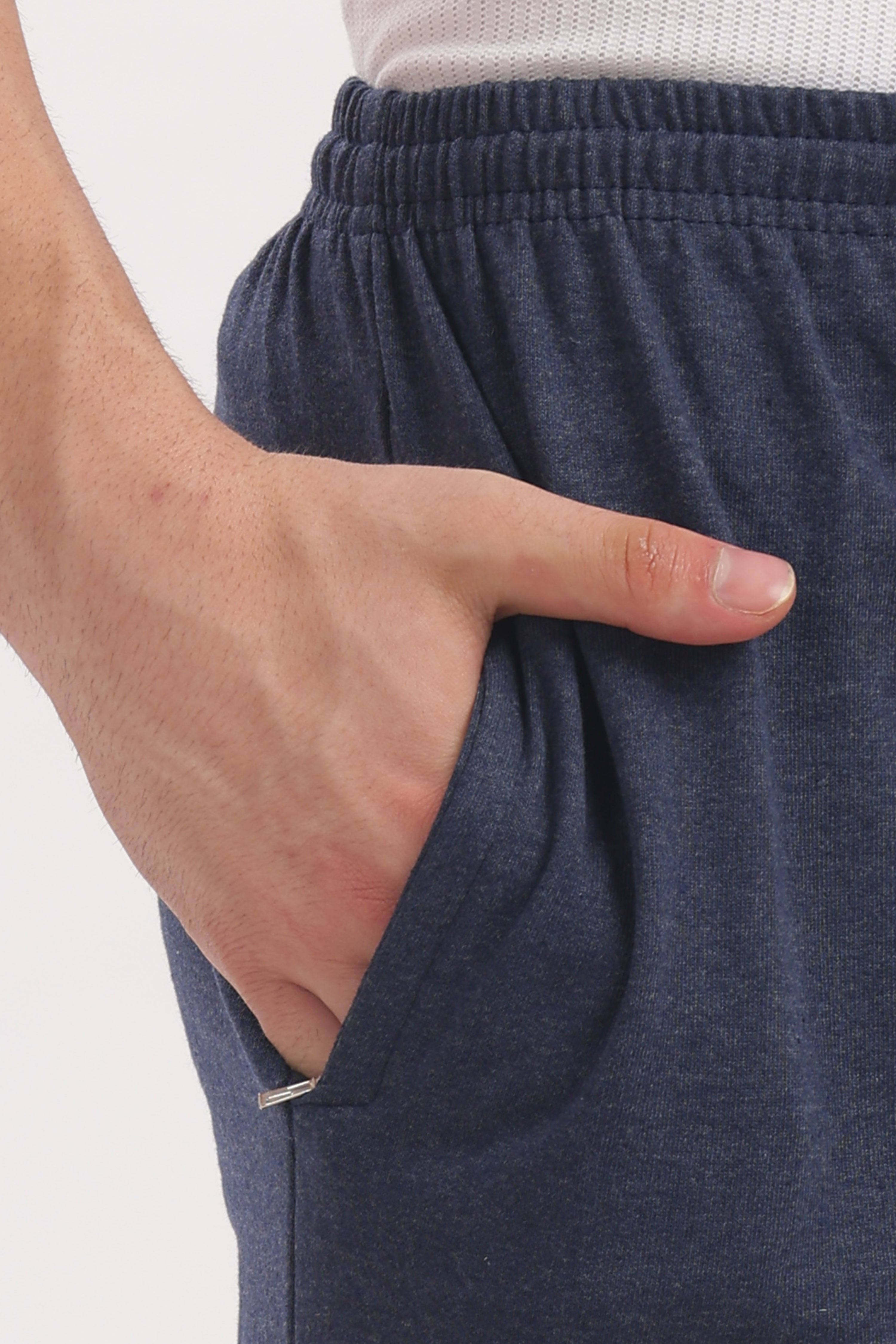 Men’s Cotton 3/4th Shorts – Black Melange | Smart Athleisure Shorts