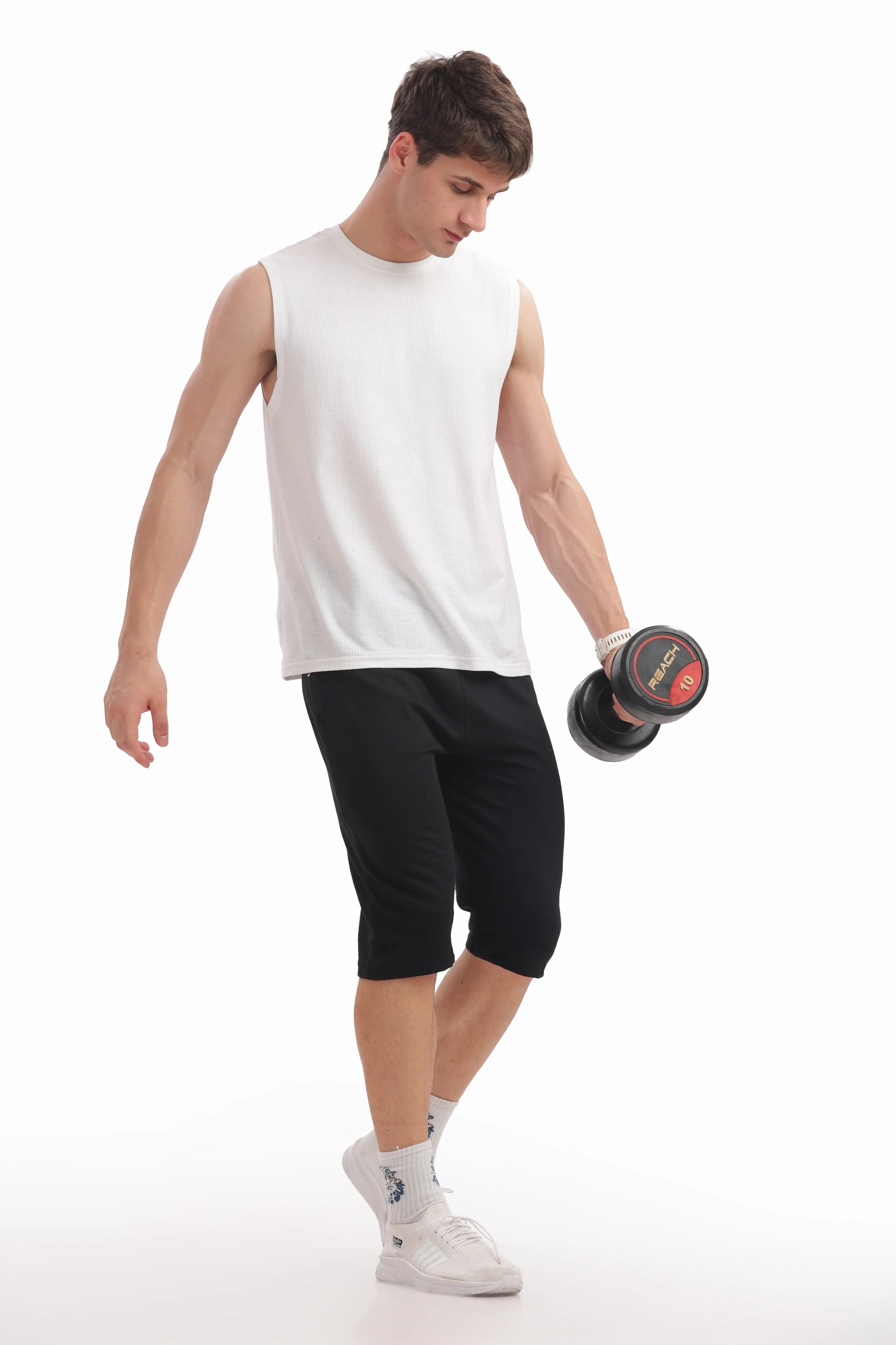 Black - 3/4th Shorts