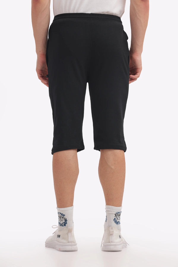 Black - 3/4th Shorts