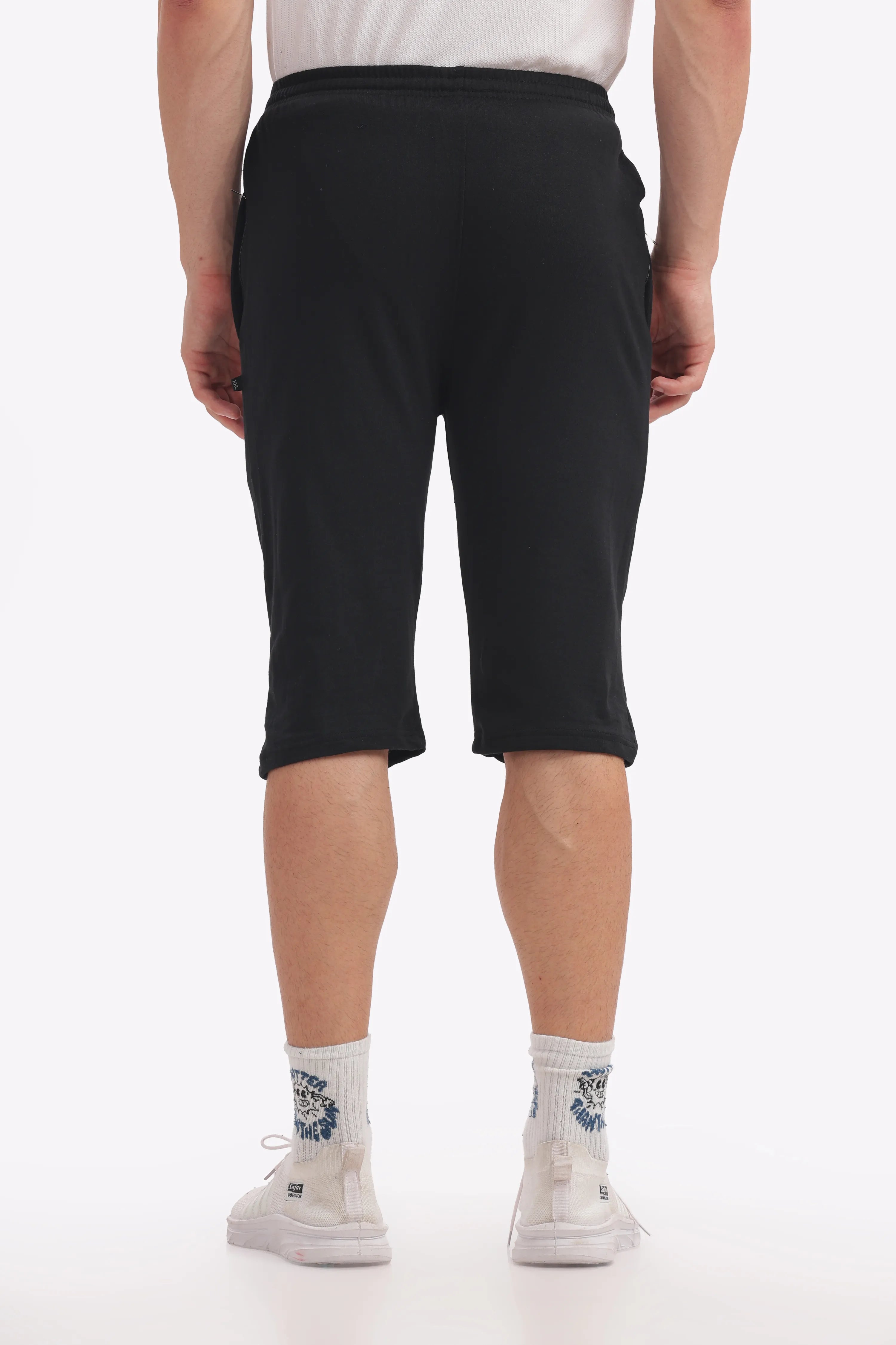 Black - 3/4th Shorts