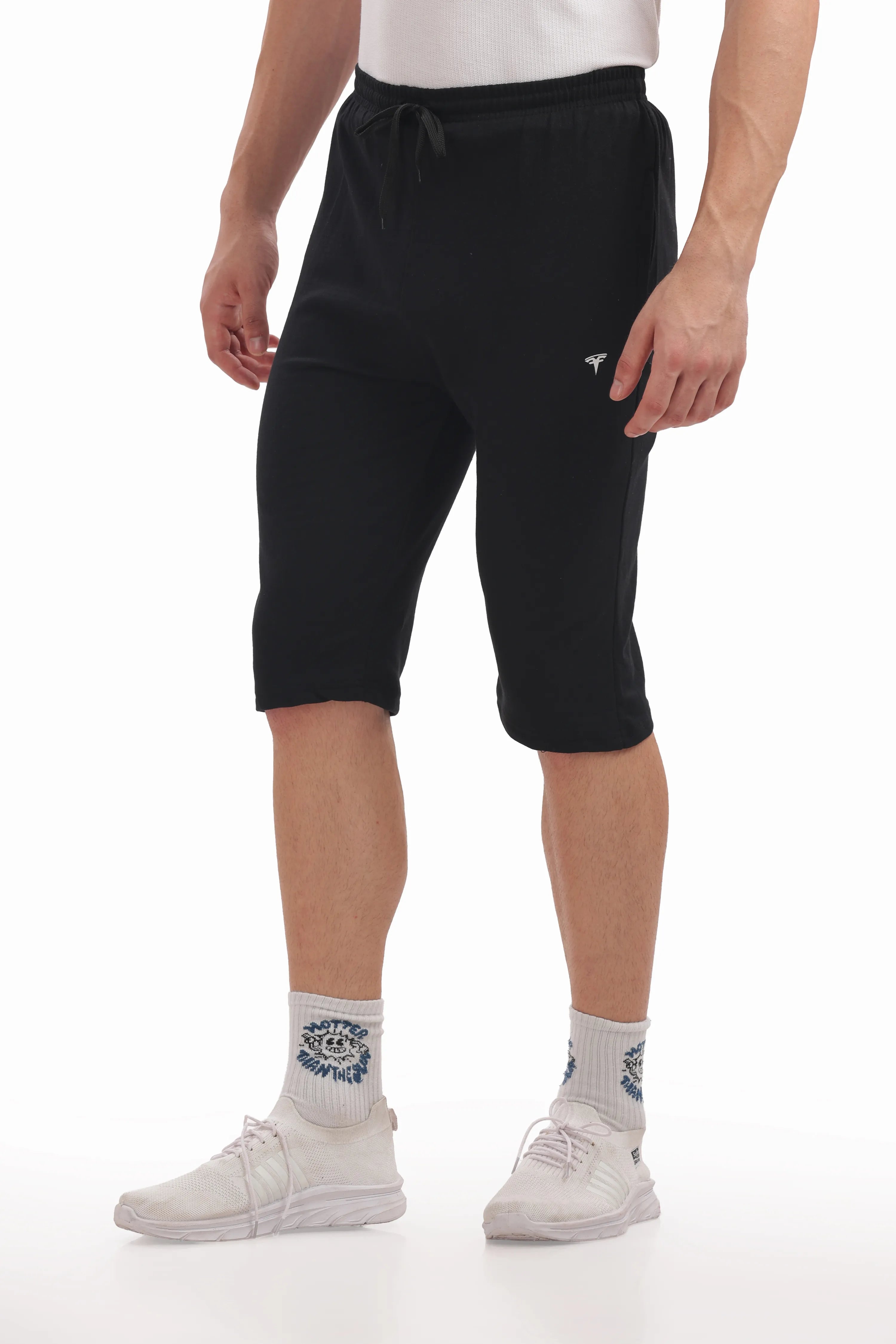 Black - 3/4th Shorts