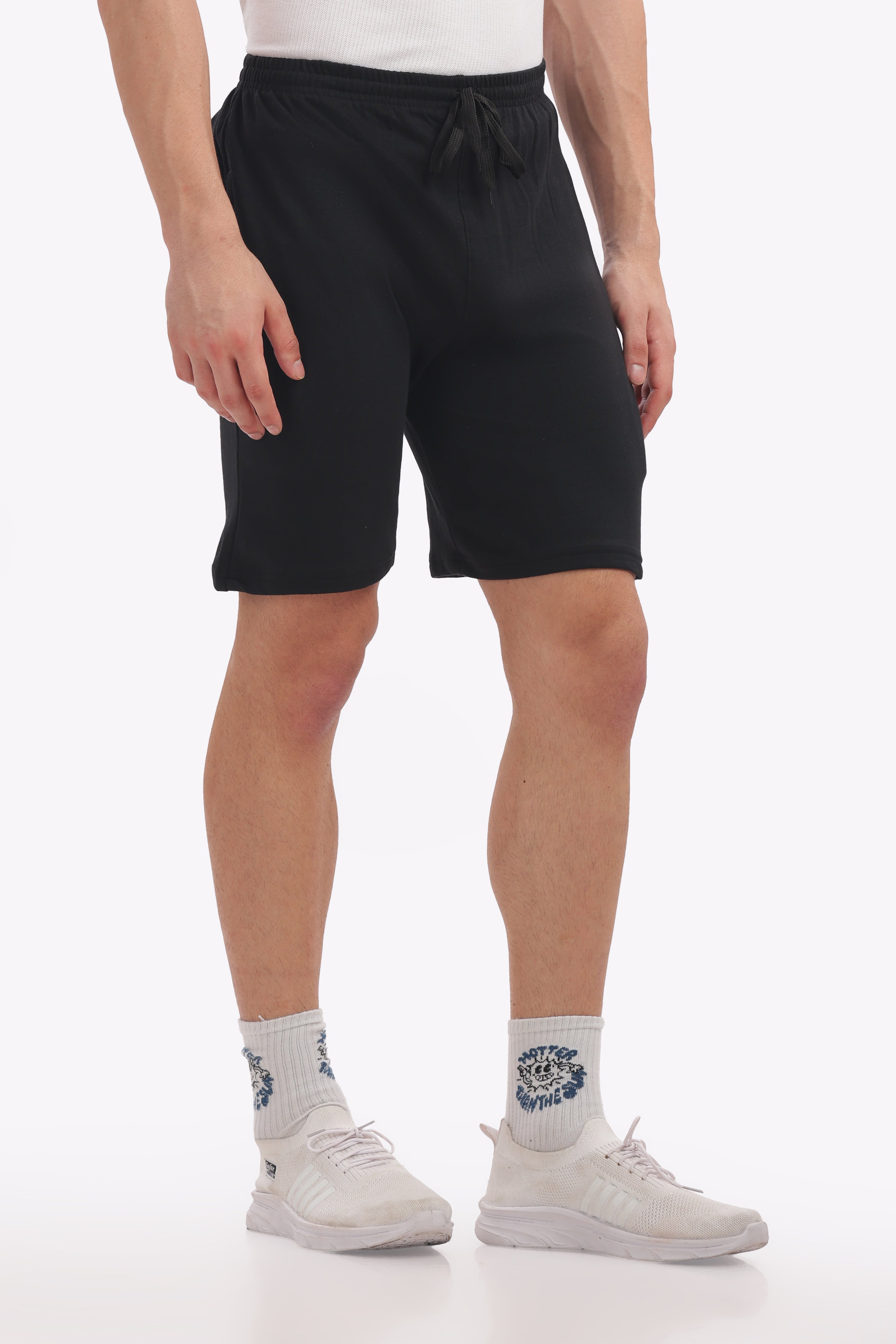 Men’s Premium Black Cotton Shorts – Soft, Lightweight, and Durable Everyday Wear