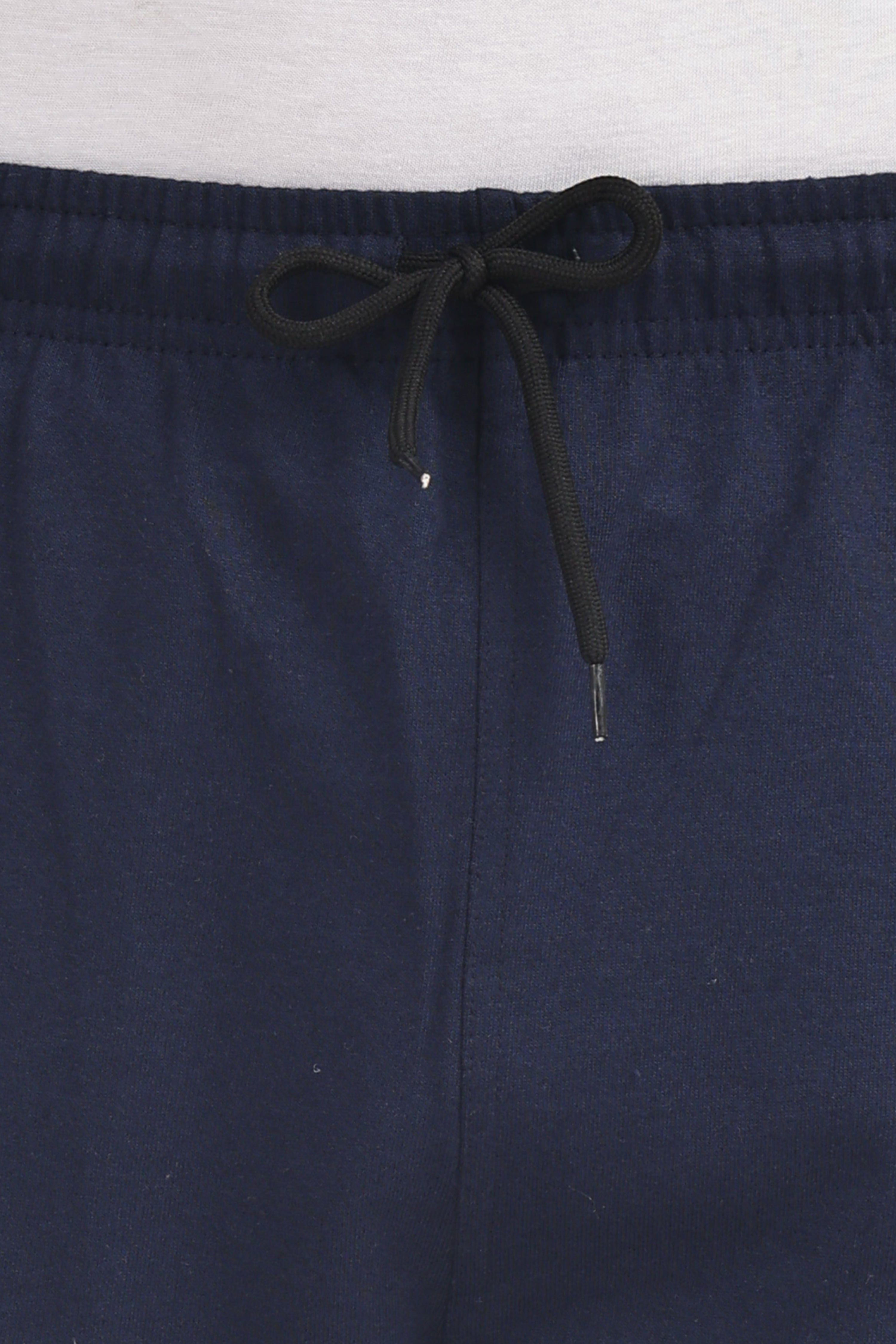 Cotton 3/4 Shorts - Navy Blue