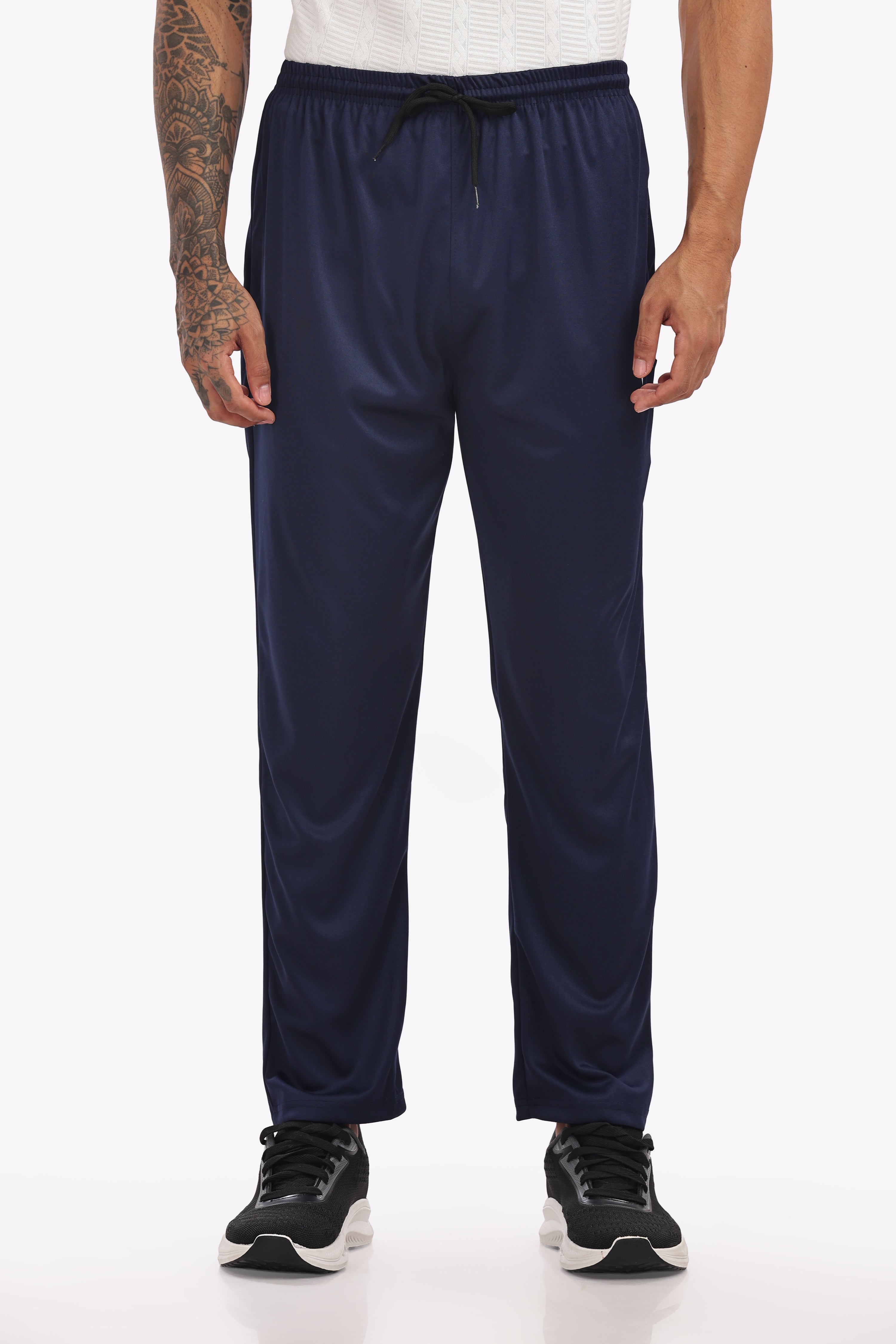 Men’s Cotton Track Pants – Navy | Regular Fit | 200 GSM Soft & Breathable Fabric