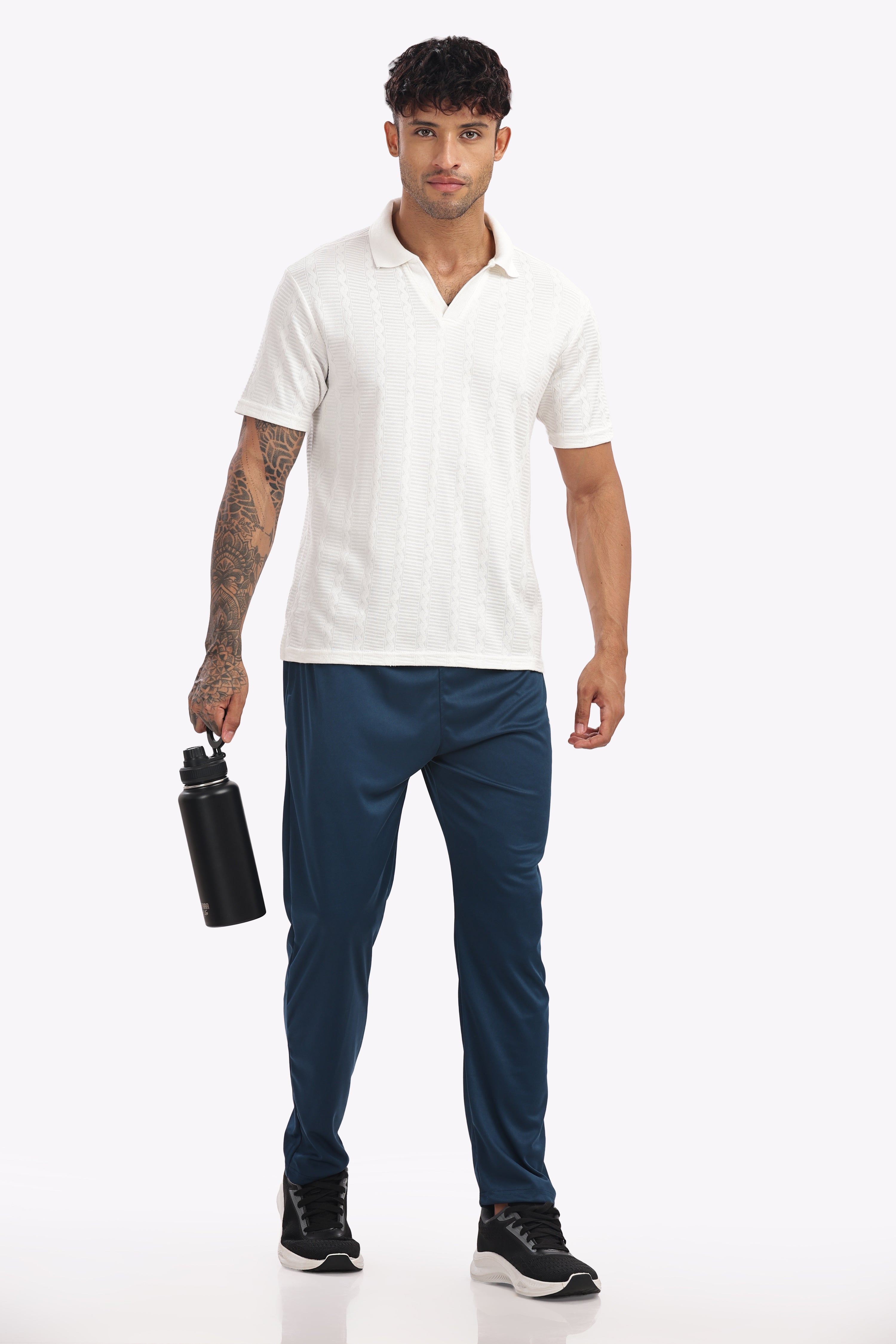 Men’s Navy Lycra Track Pant – Smart, Sporty & Stylish