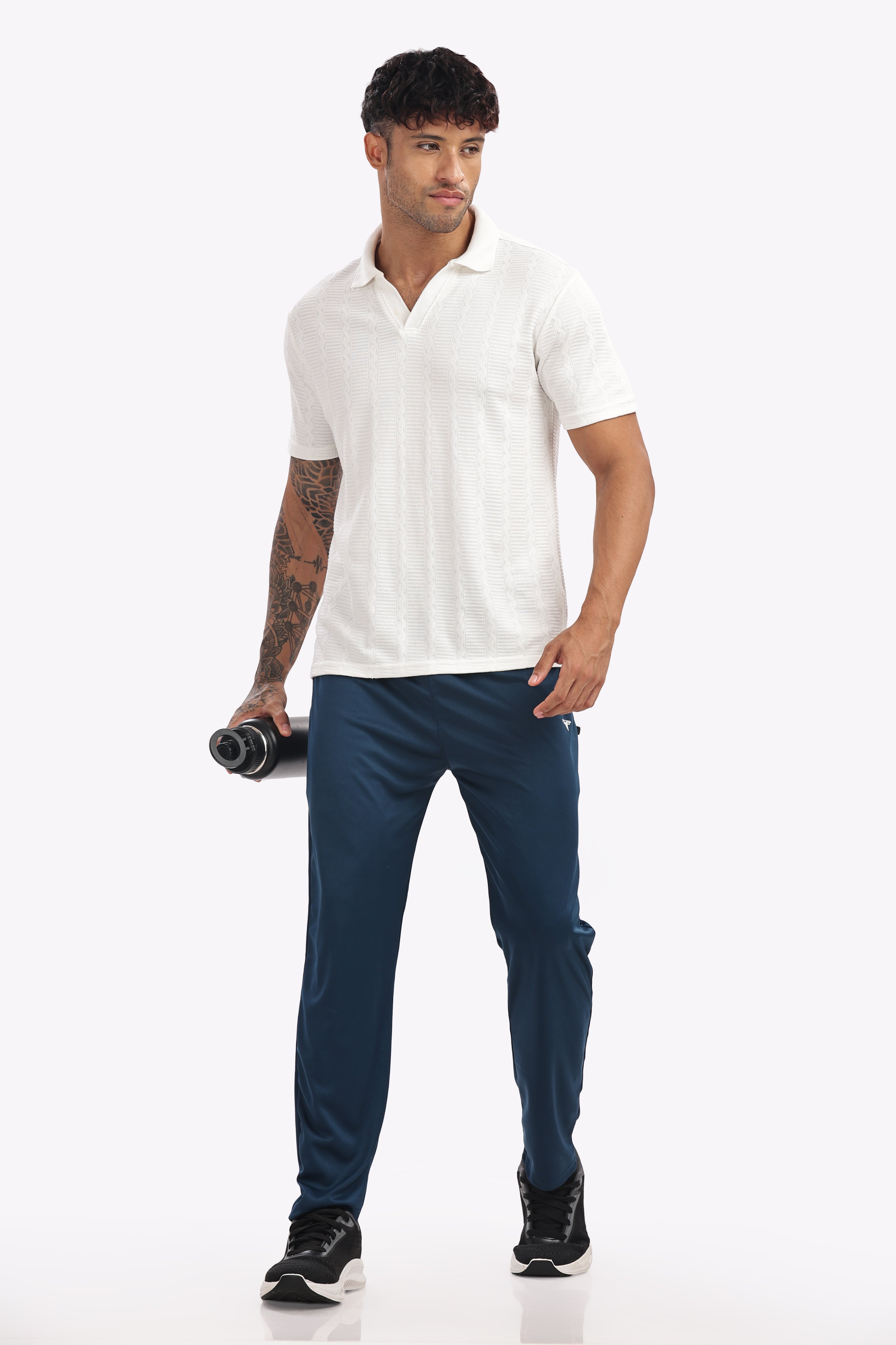 Men’s Navy Lycra Track Pant – Smart, Sporty & Stylish