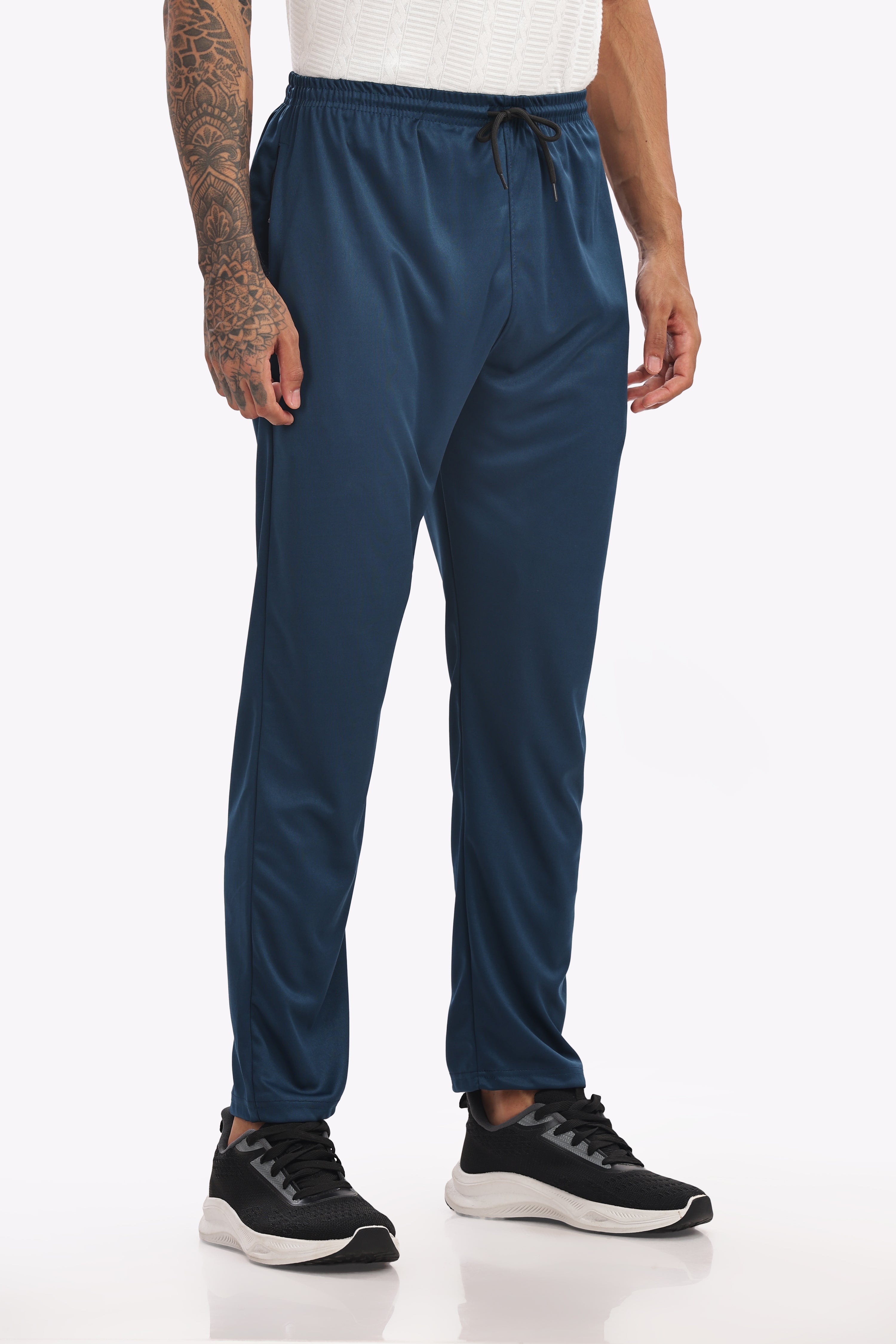 Men’s Blue Lycra Track Pant – Calm, Cool & Effortlessly Stylish