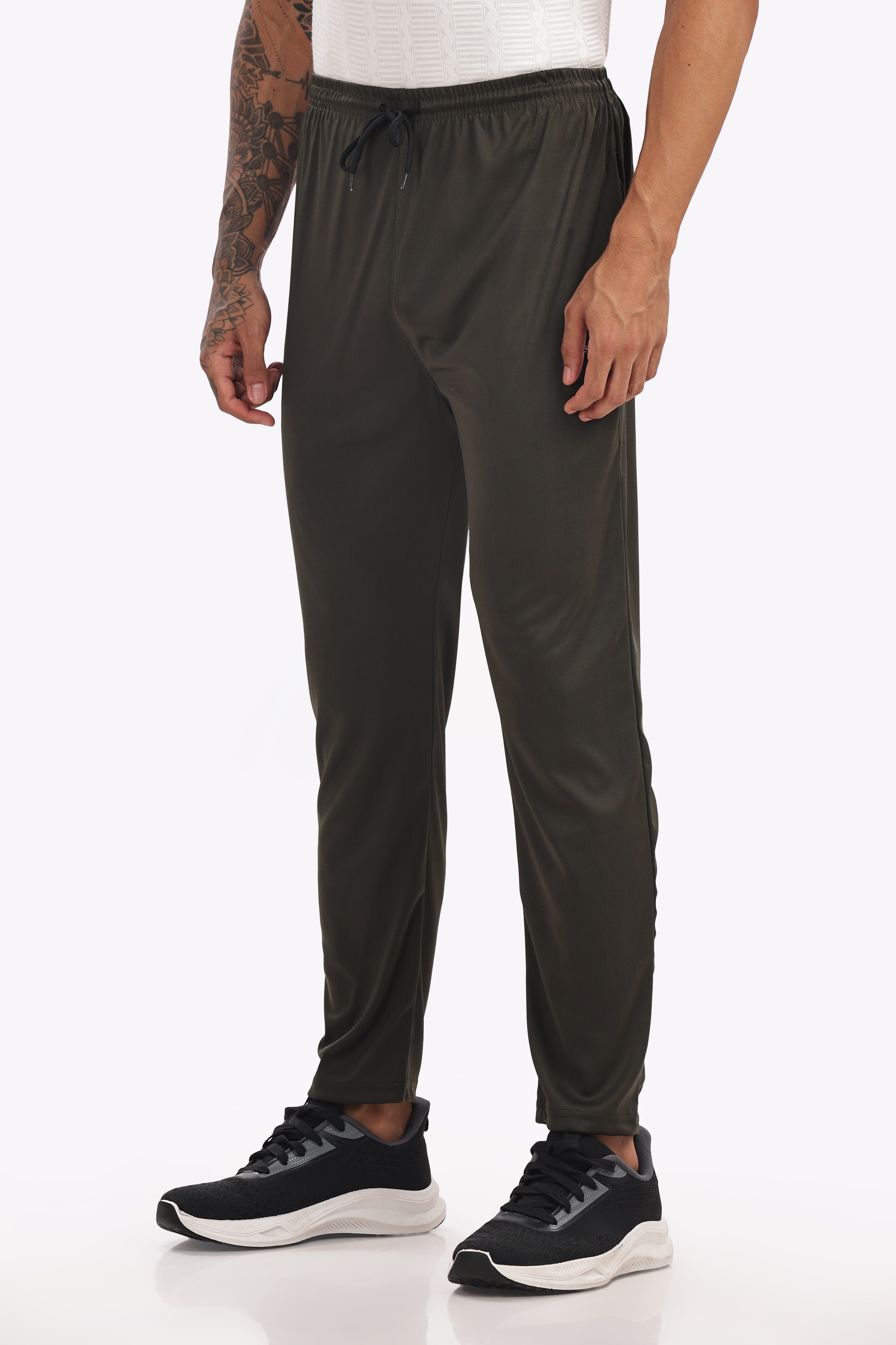 Men’s Alive Green Lycra Track Pant – Bold, Energetic & Trend-Forward