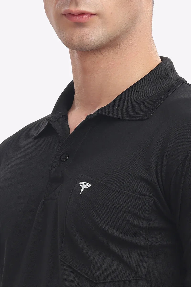 Collar T-Shirt - Black